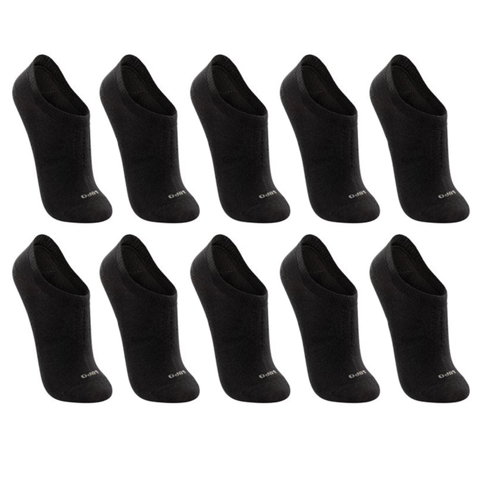 Kit 10 Pares Meias Lupo Invisível Sport Preto