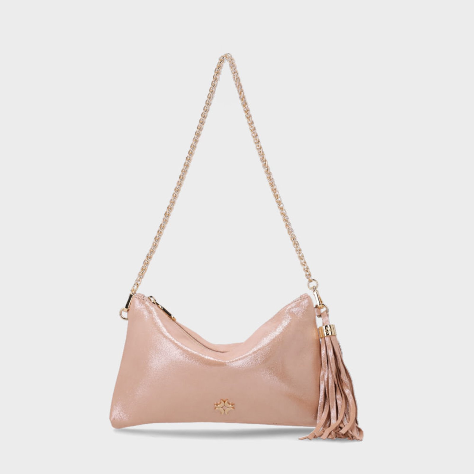 Bolsa Clutch Pequena Puntini Bege - 2000530 Luz da Lua