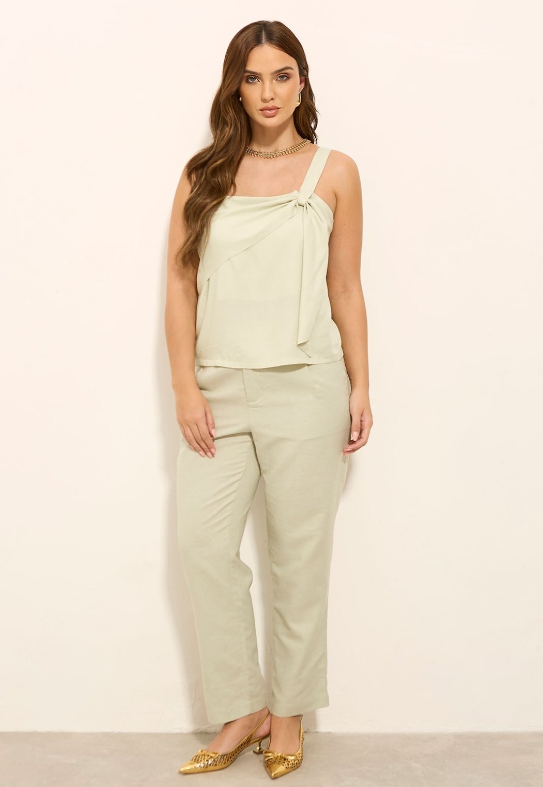 Conjunto de Calça e Blusa Regata Verde