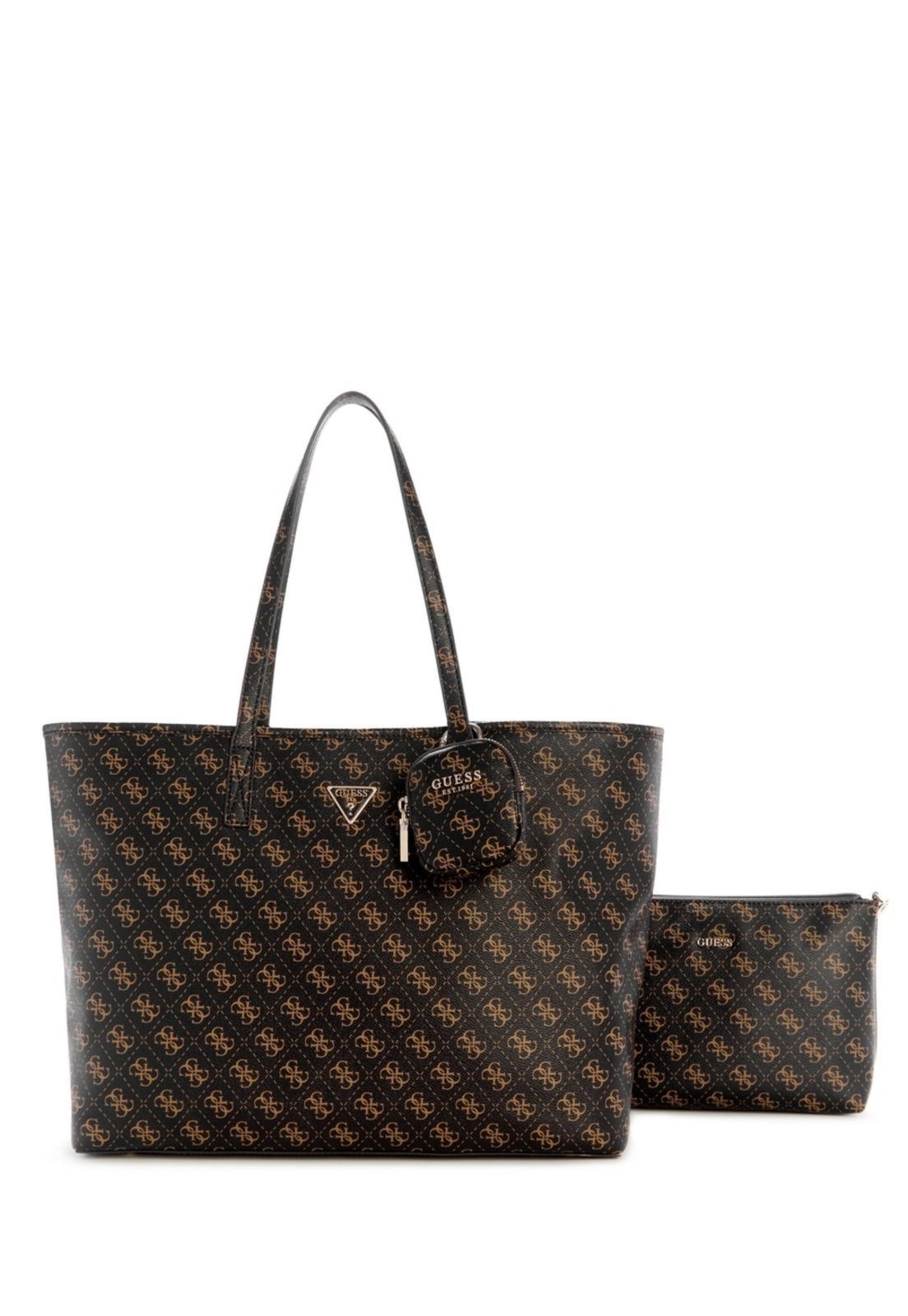Bolsa Guess Power Play Li Large Tech Tote Marrom