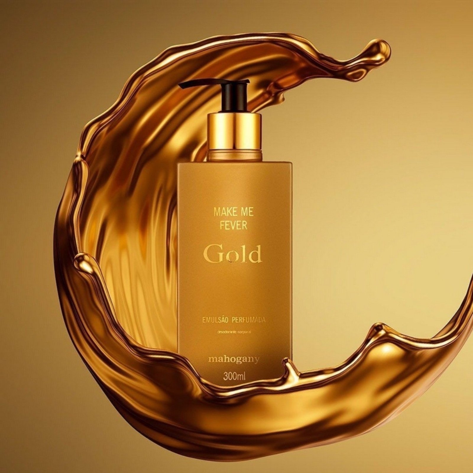 Mahogany Make Me Fever Gold – Sabonete Líquido 300Ml