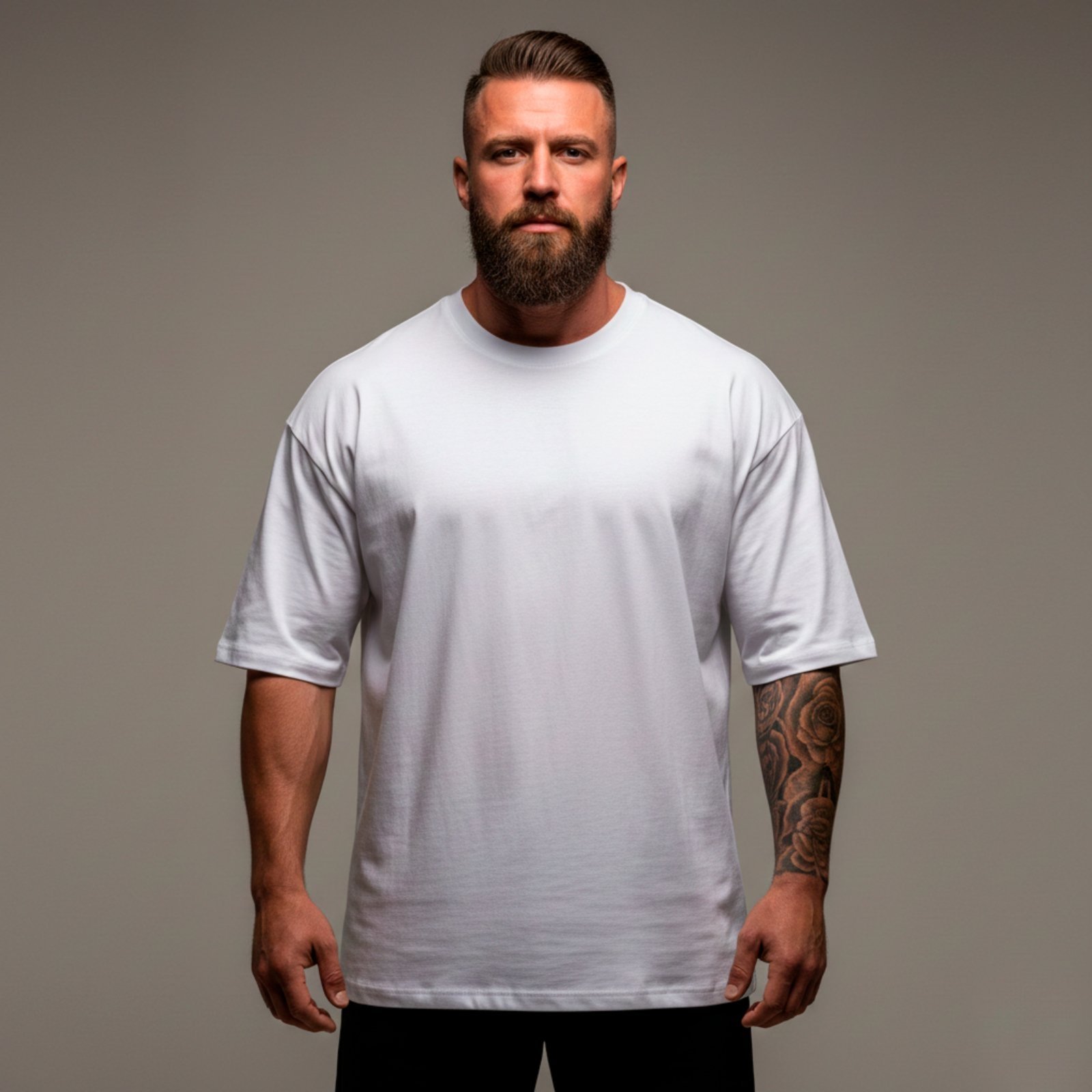 Vista 2 Camiseta Ousy Lisa Oversized Unissex branco ousy branco