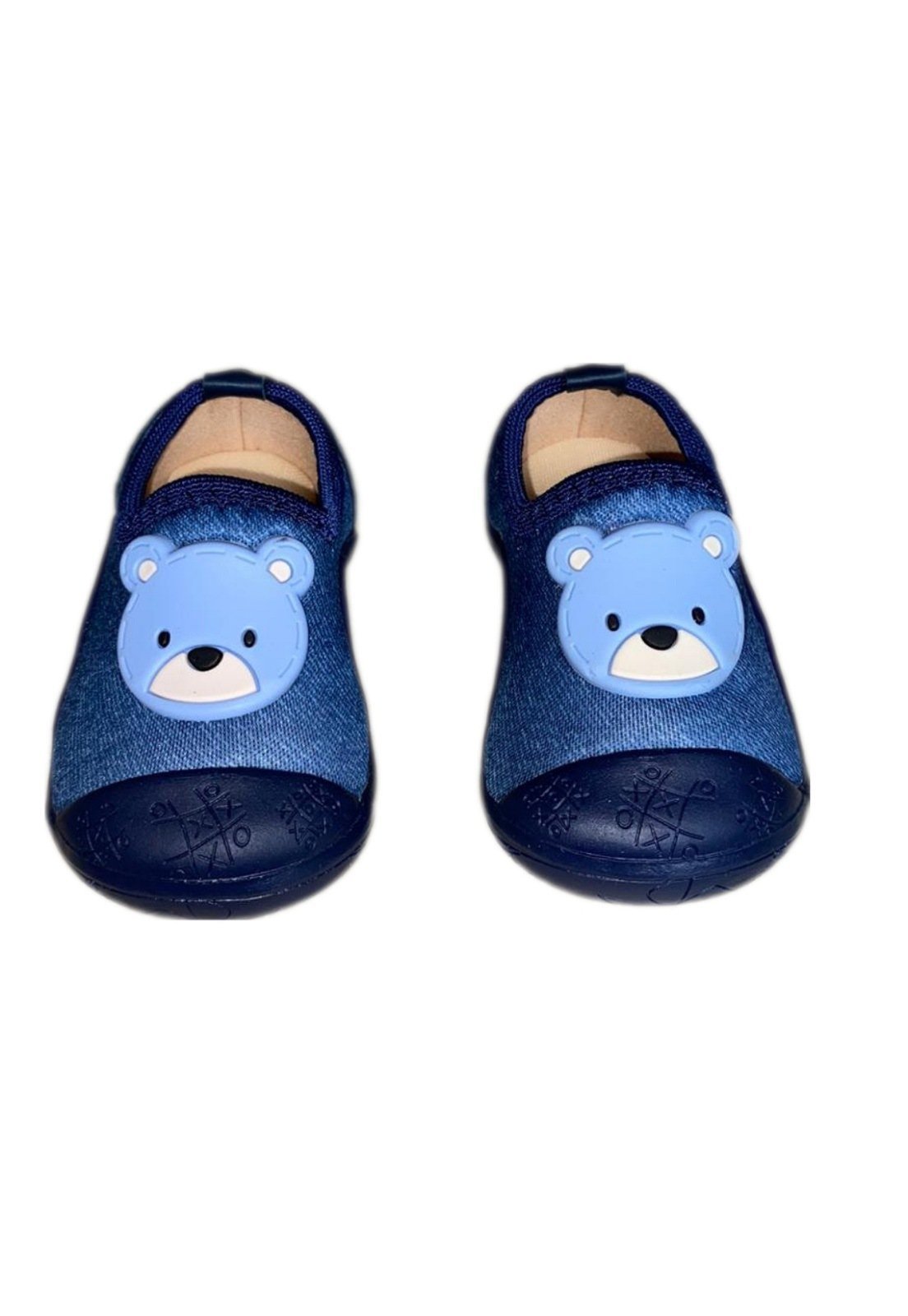 Infantil – Tênis Solzim calce fácil jeans Azul