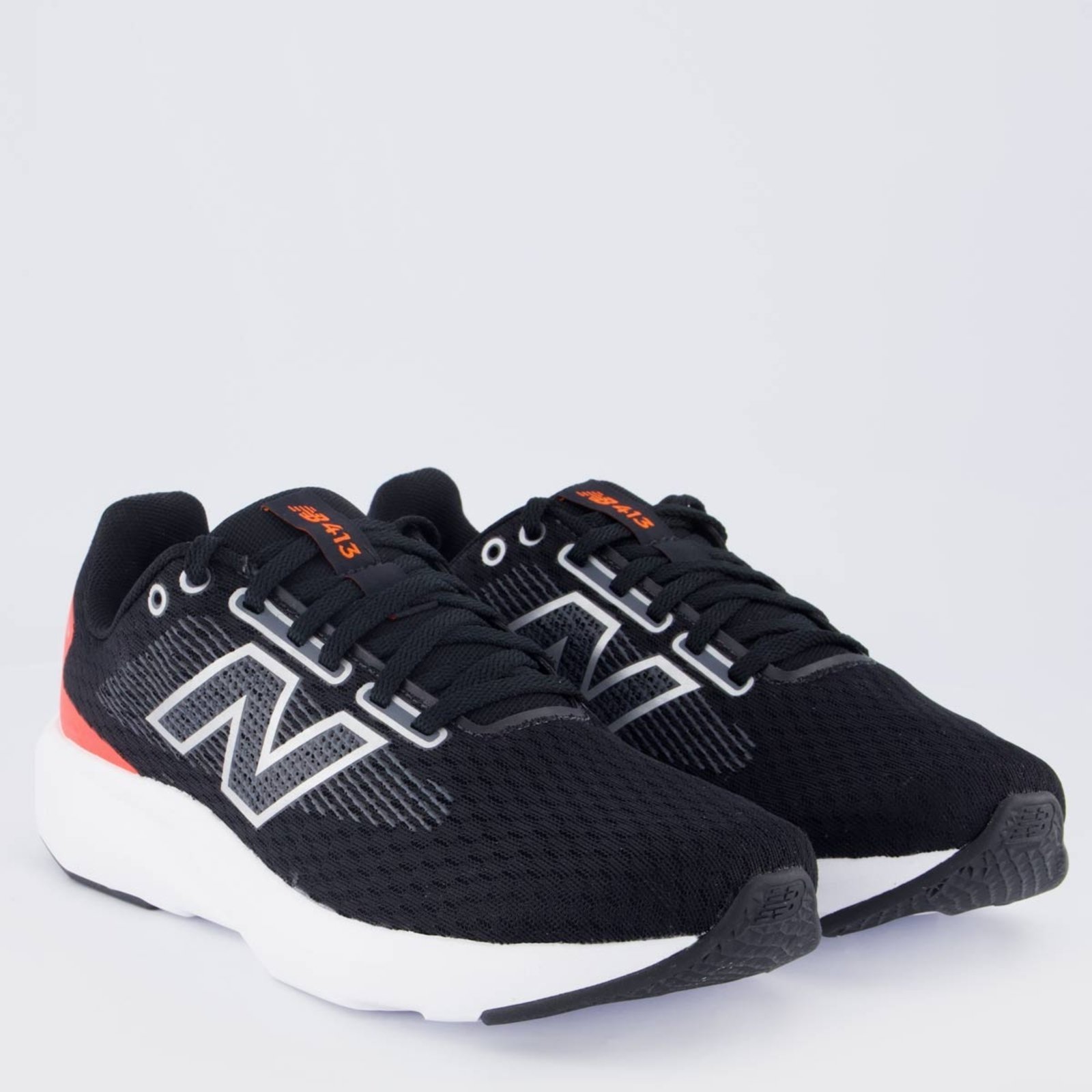 Vista 3 Tênis New Balance 413 V3 Preto e Coral preto coral New Balance preto coral