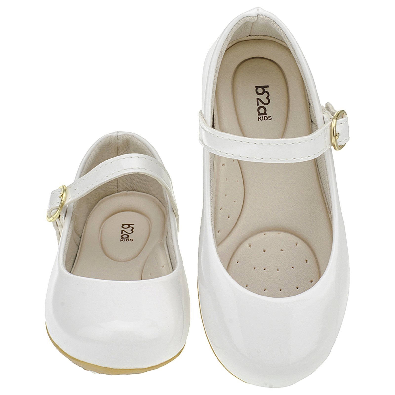Infantil - Sapatilha Basica Verniz Branca Feminina Menina 1001 Branco