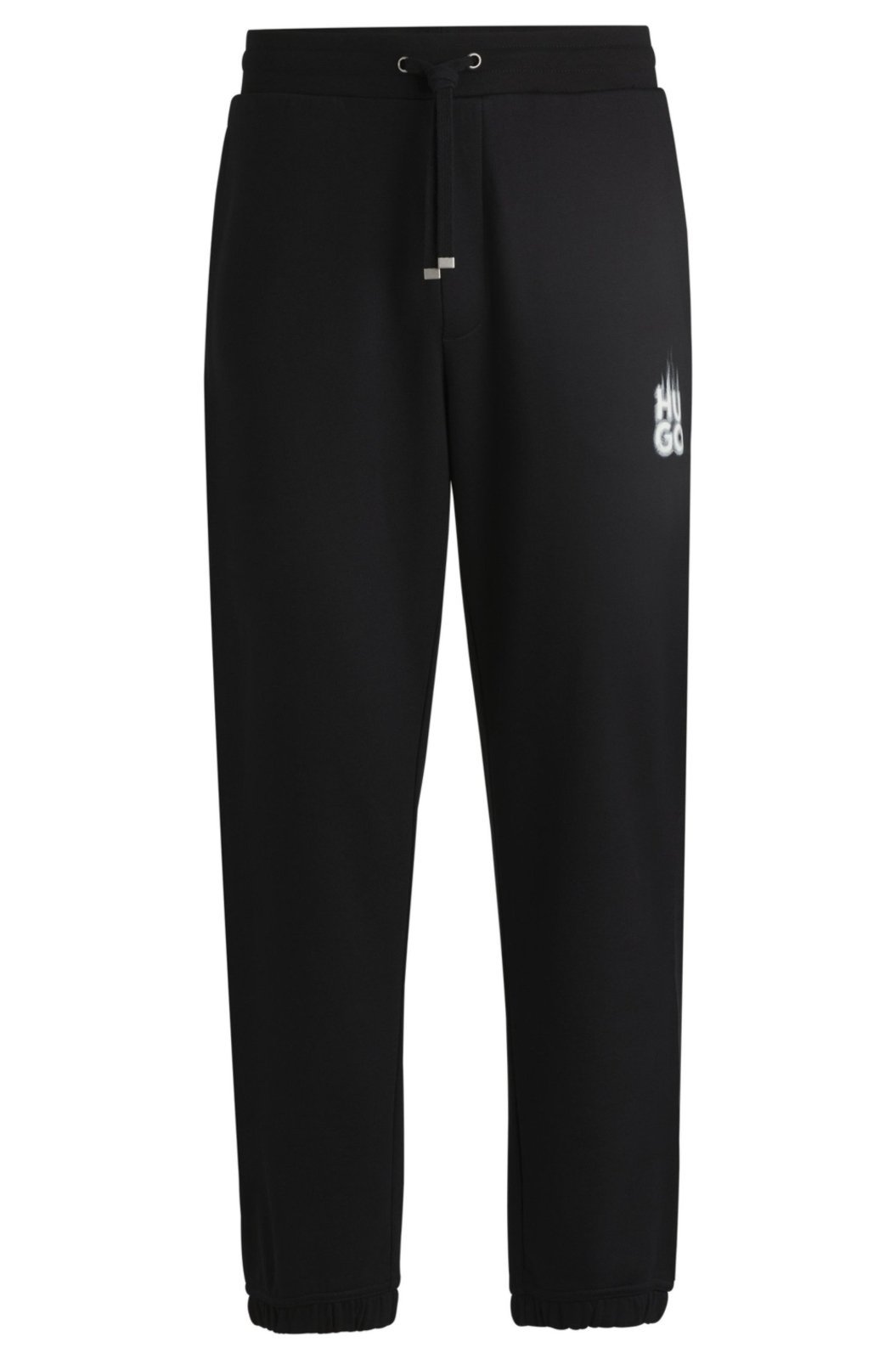 Partes De Baixo De Treino De Algodão Com Logo De Fumo Preto – EG-XL