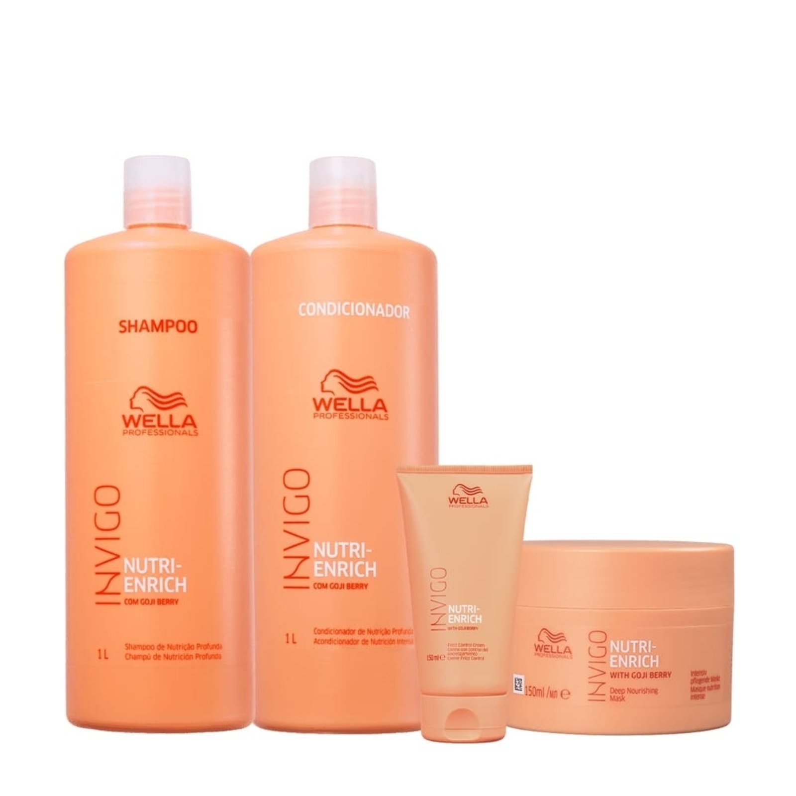 Vista 2 Kit Wella Professionals Invigo Nutri-Enrich Tratamento Profundo (4 produtos) multicolorido WELLA PROFESSIONALS multicolorido