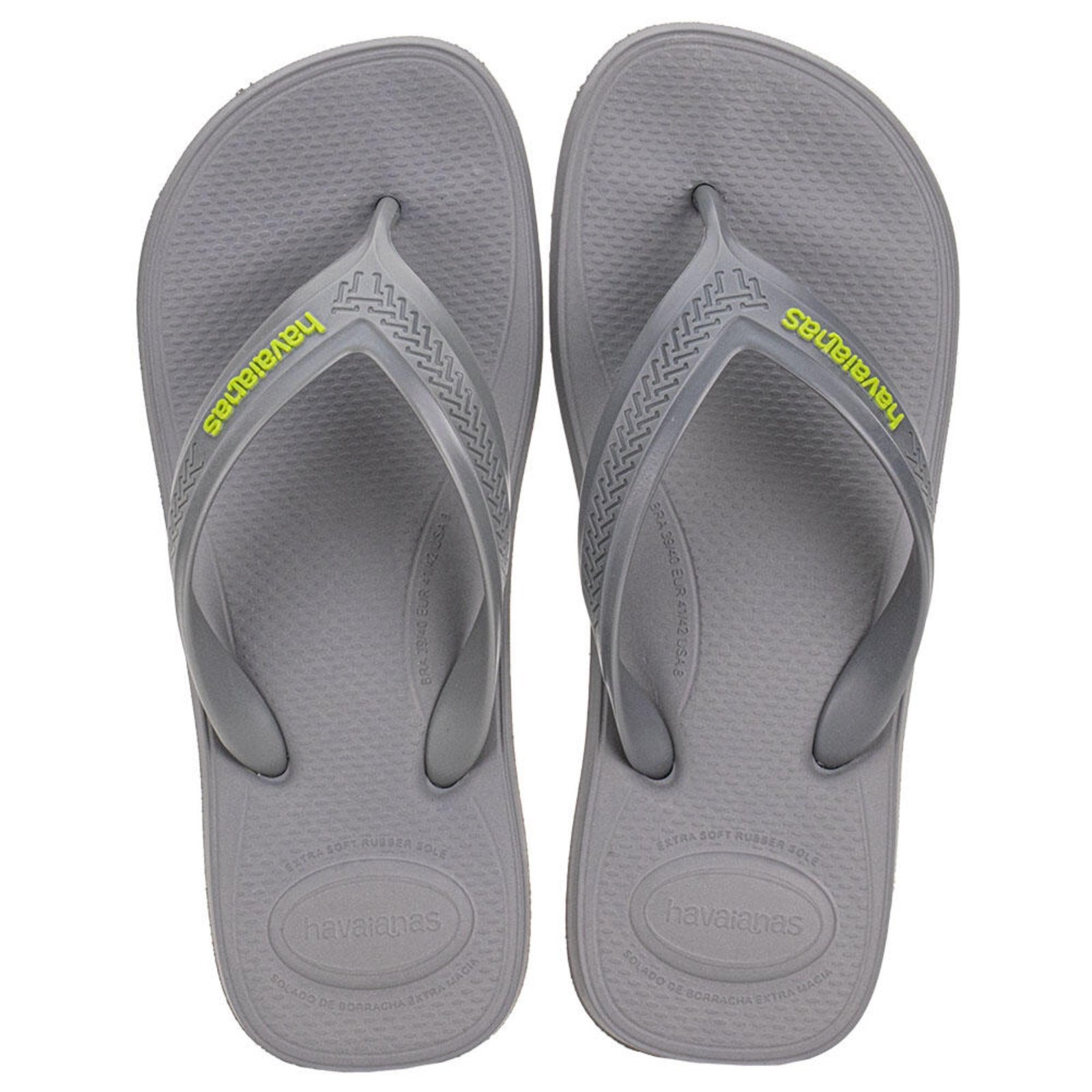 Vista 2 Chinelo Masculino Top Max Comfort Havaianas Cl25 0098608 cinza Havaianas cinza