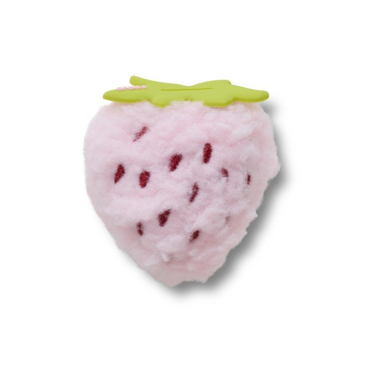 Vista 2 Infantil - Jibbitz™ Morango Rosa de Pelúcia Branco Crocs branco rosa