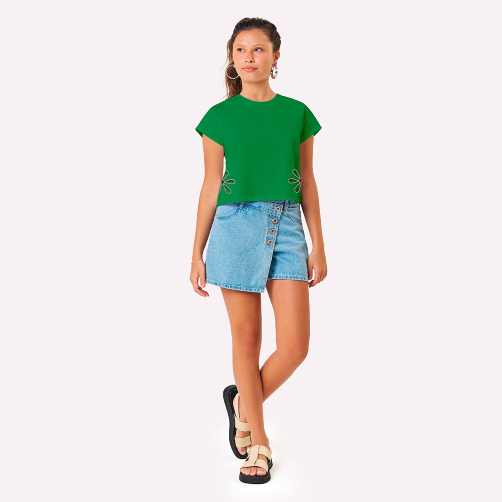 Infantil – Blusa Menina Corte a laser Kyly