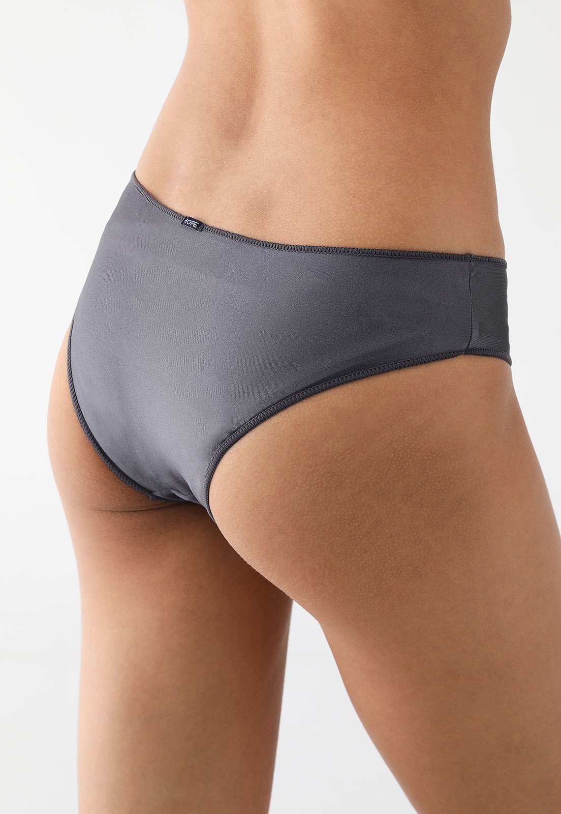 Vista 3 Calcinha Hope Caleçon Boyshort Laterais Largas cinza Hope cinza