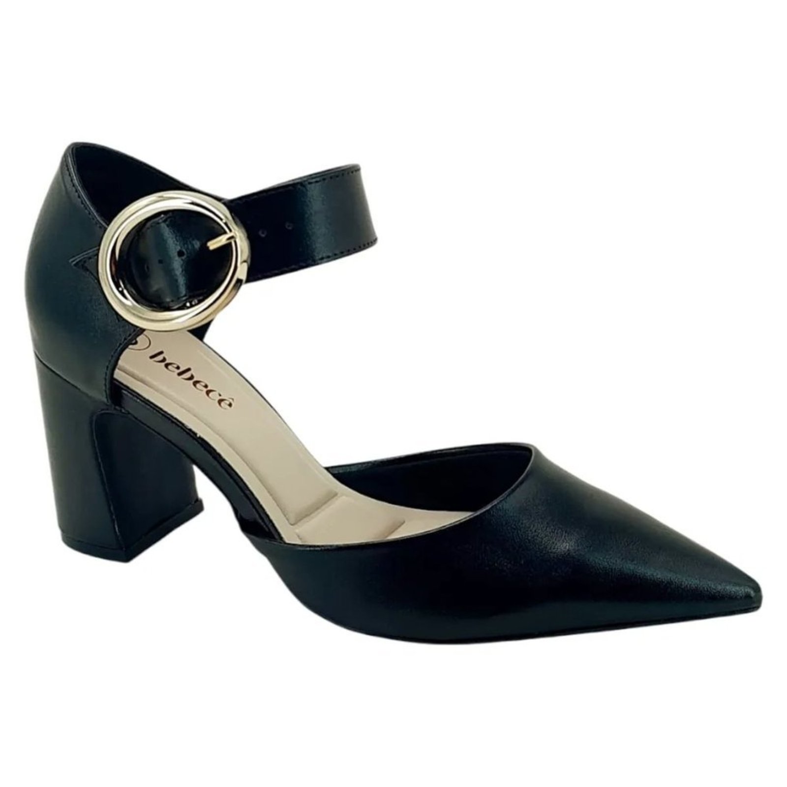 Scarpin cê Maxi Fivela T7021 248 cê Preto