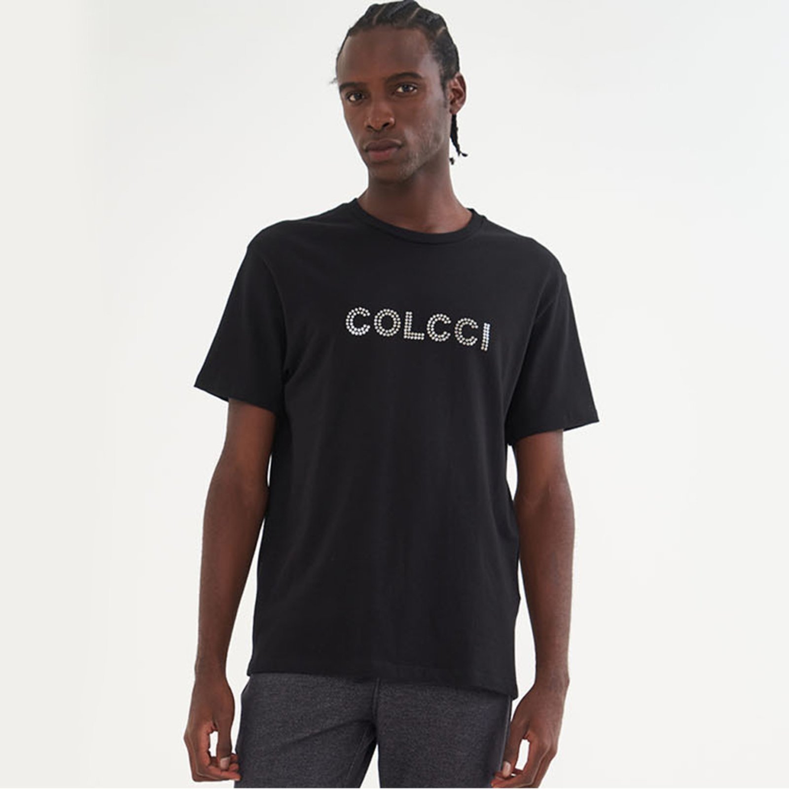 Camiseta Colcci Dots Pr26 Preto Masculino