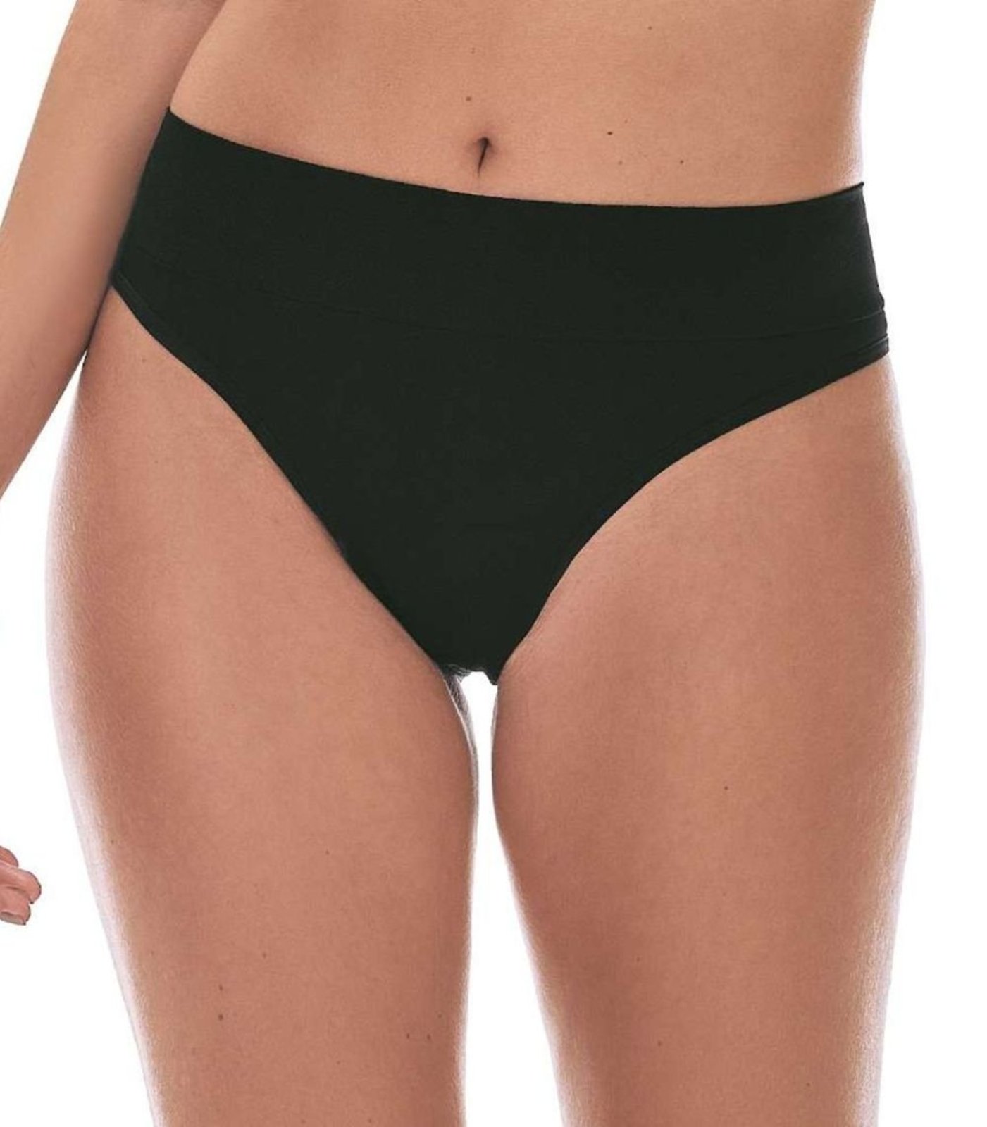Calcinha Tanga Cós Largo Sem Costura Zee Rucci Preto