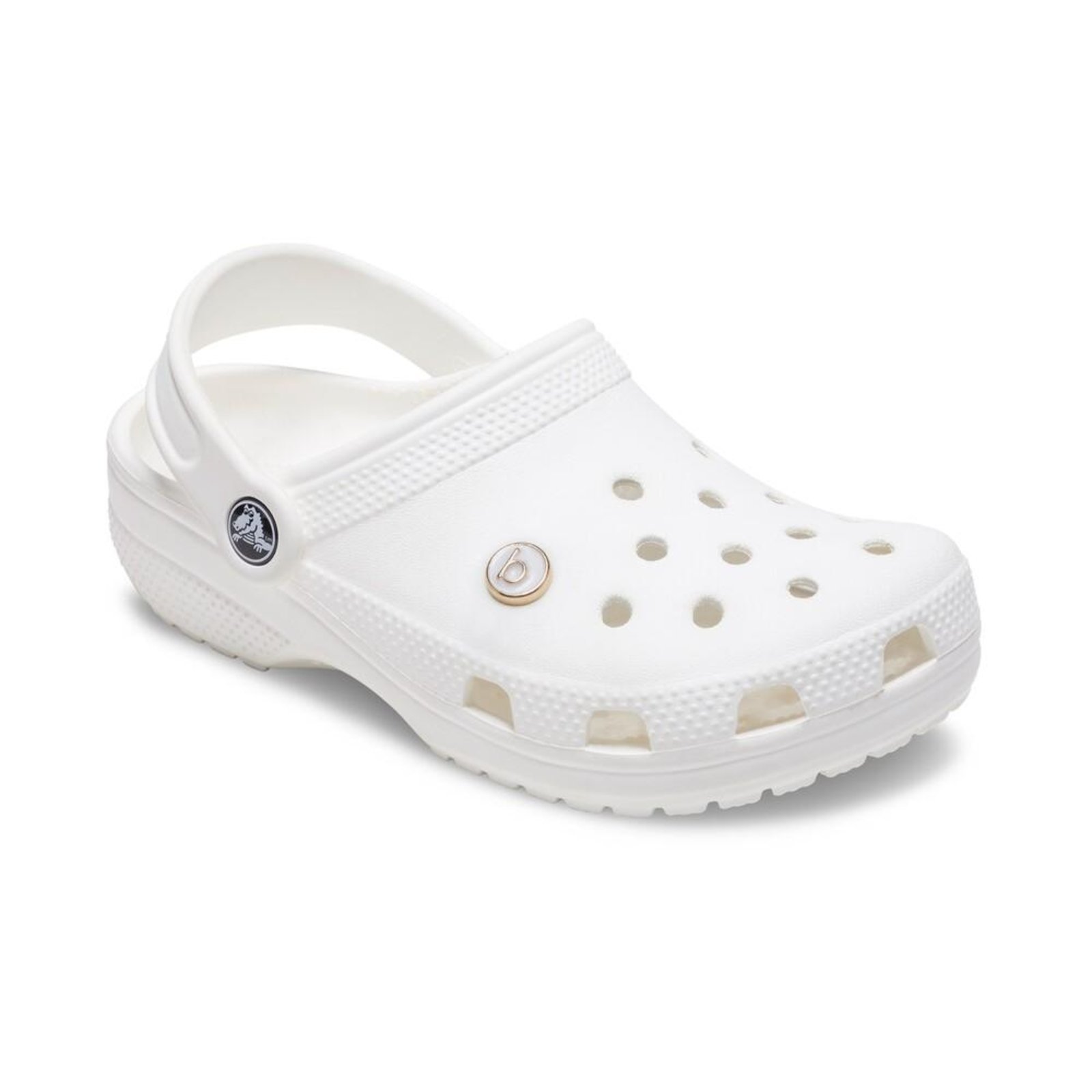 Vista 3 Infantil - Jibbitz™ Letra B Pequena Perolizada UNICO Crocs branco