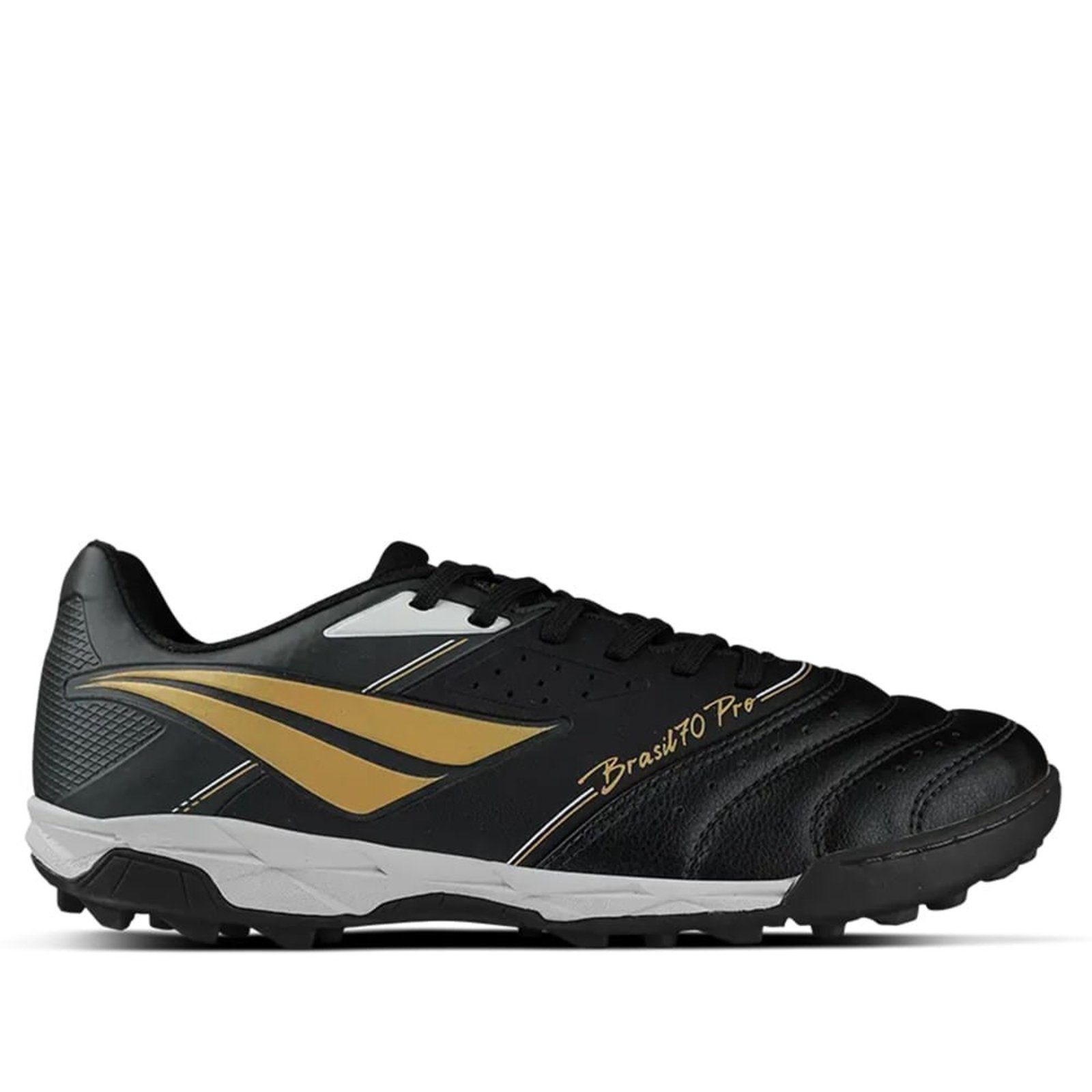 Chuteira Masculina Penalty Society Brasil 70 Preto/Dourado