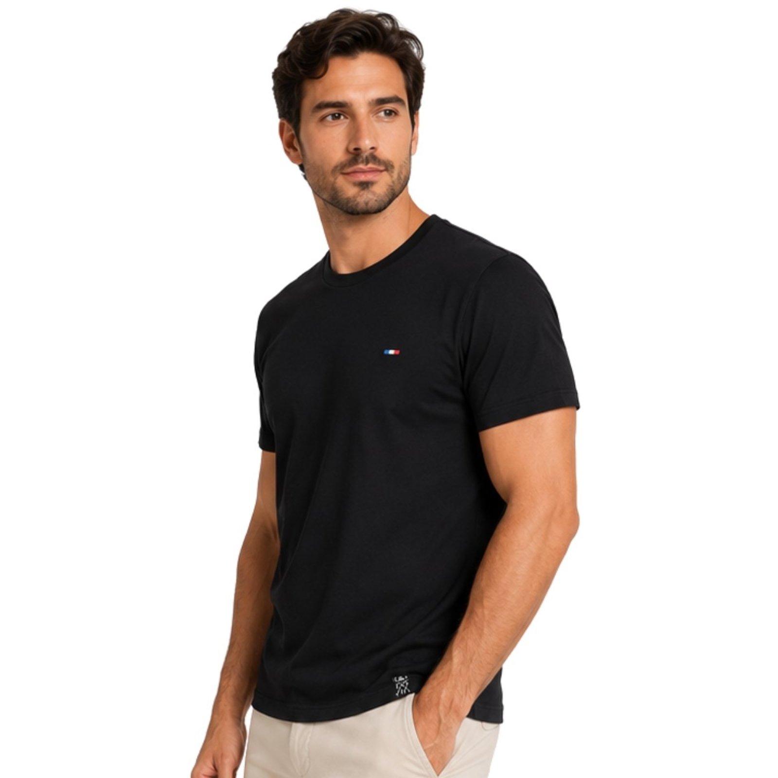 Camiseta Masculina Básica Lisa FMF Conforto Premium Preto