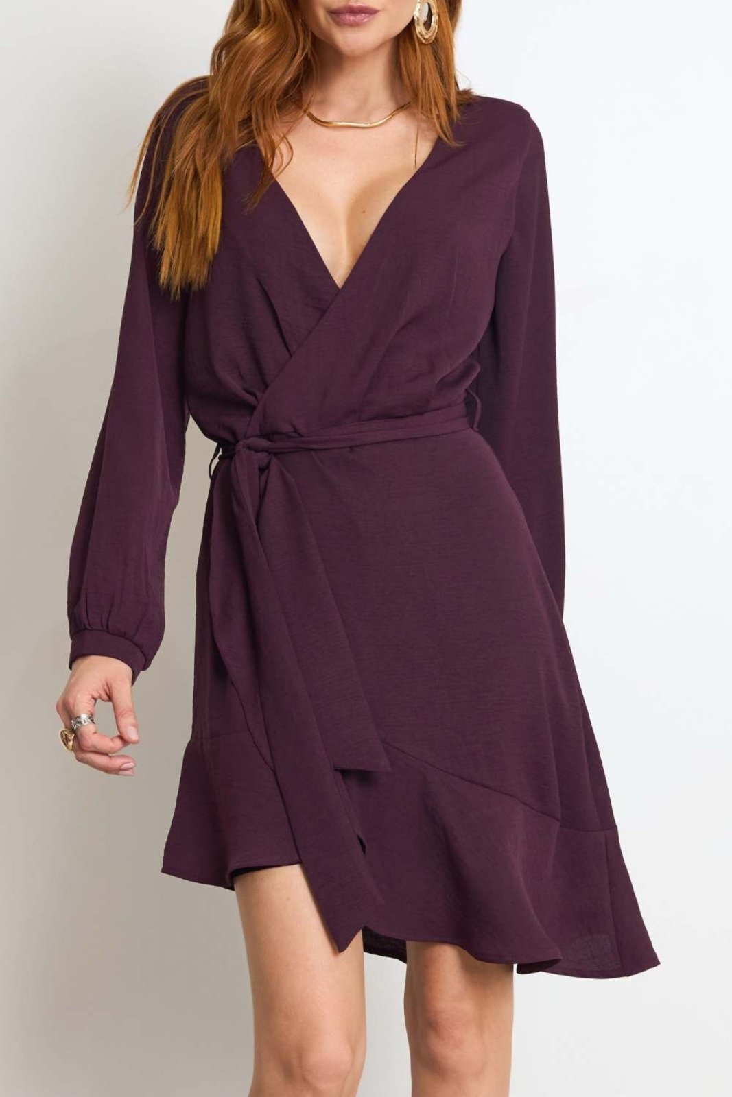 Vestido Vanibele Assimétrico Vinho