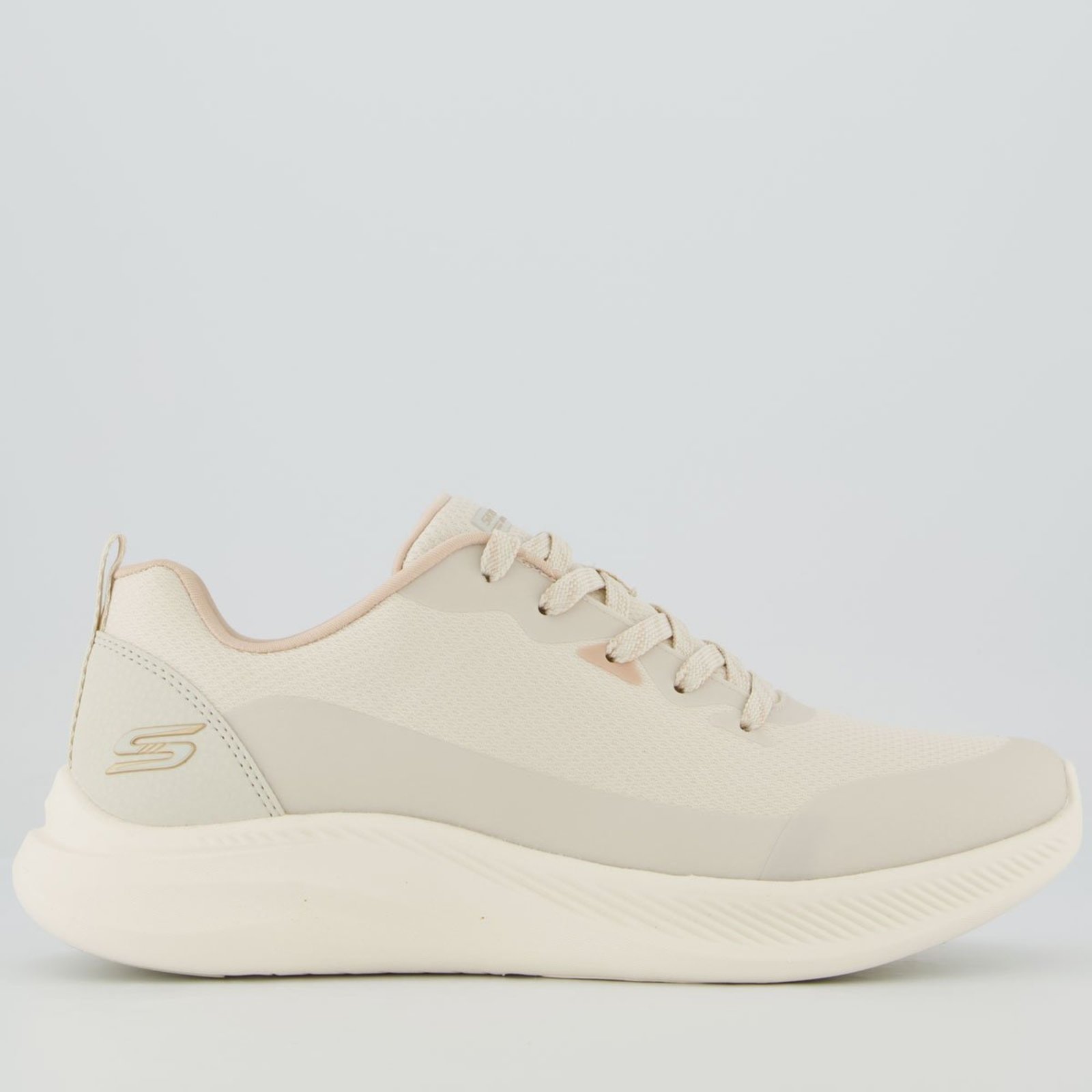 Tênis Skechers Bobs Moda Flex Feminino Bege