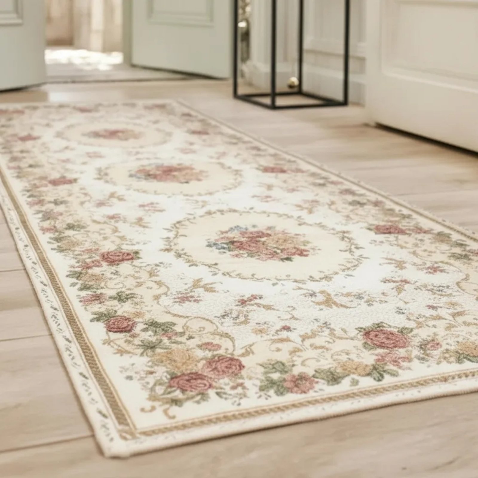 Vista 3 Tapete Passadeira 0,70x1,80 Antiderrapante Jasmin Niazitex bege Niazitex bege