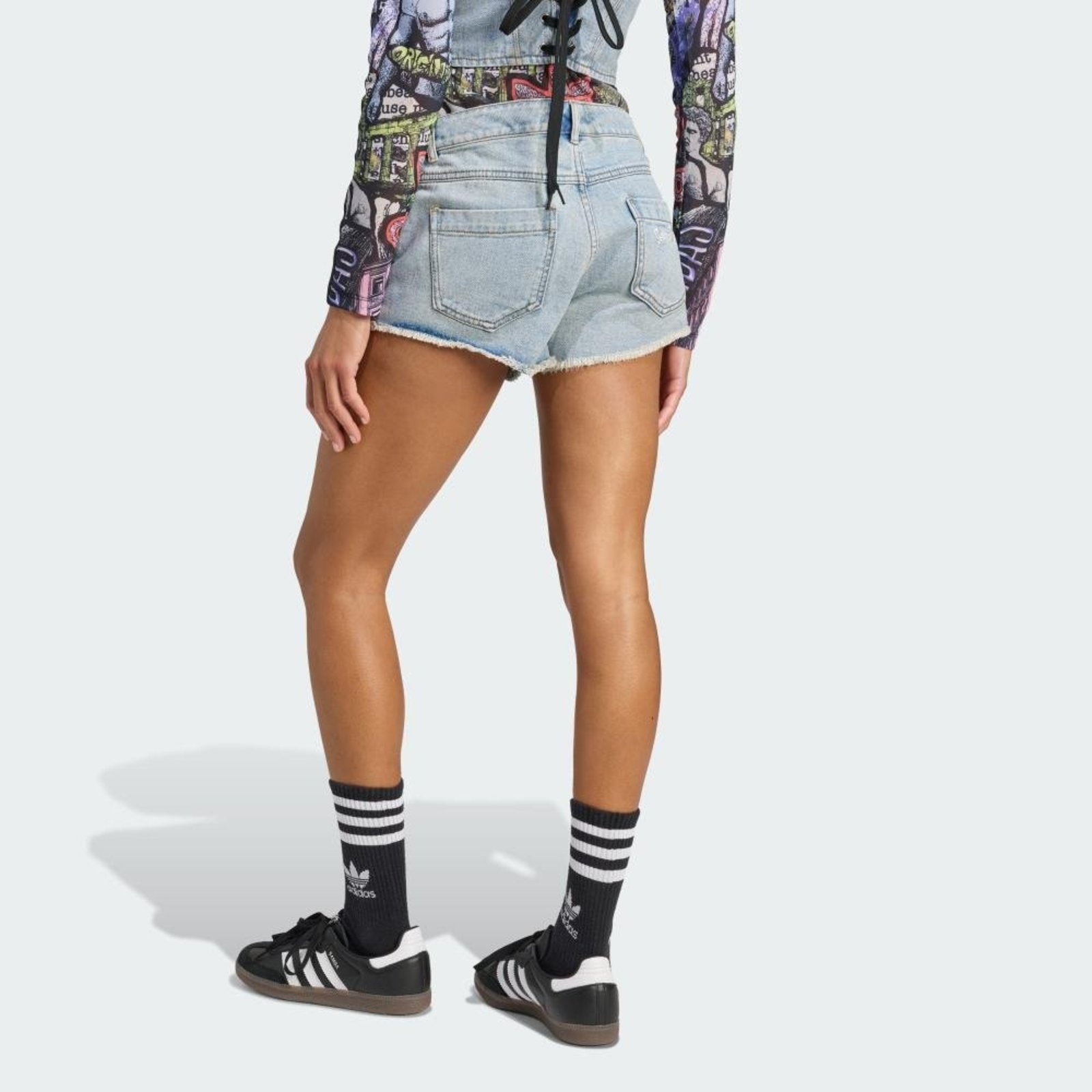 Vista 3 Shorts jeans adidas x Jeremy Scott adidas Originals azul azul