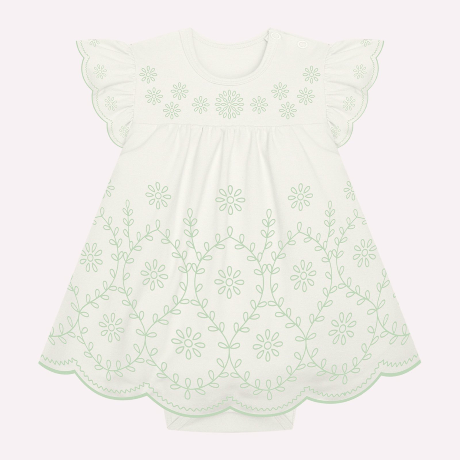 Infantil - Vestido Menina com Corte a Laser Milon