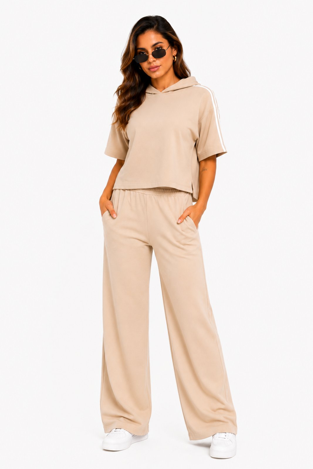 Conjunto Feminino D Bell Outlet Fashion Bege