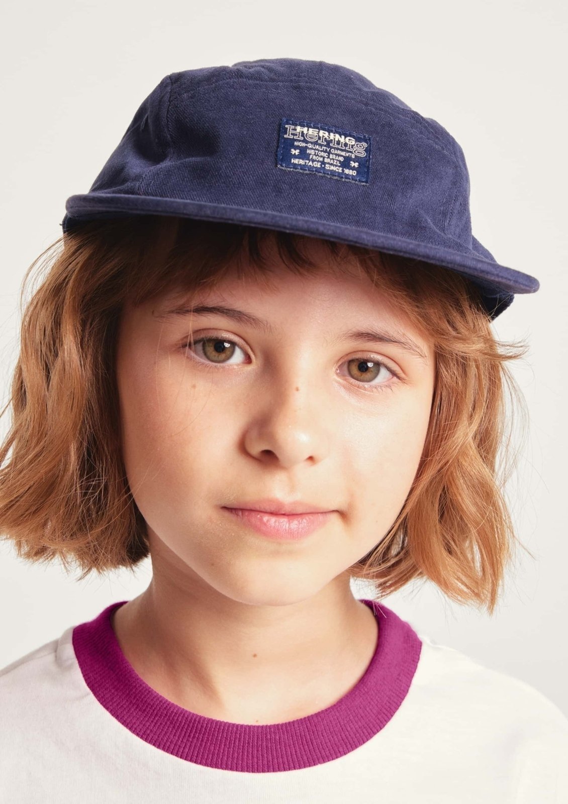 Vista 2 Infantil - Boné Unissex Five Panel Bordado Hering Hering Kids azul