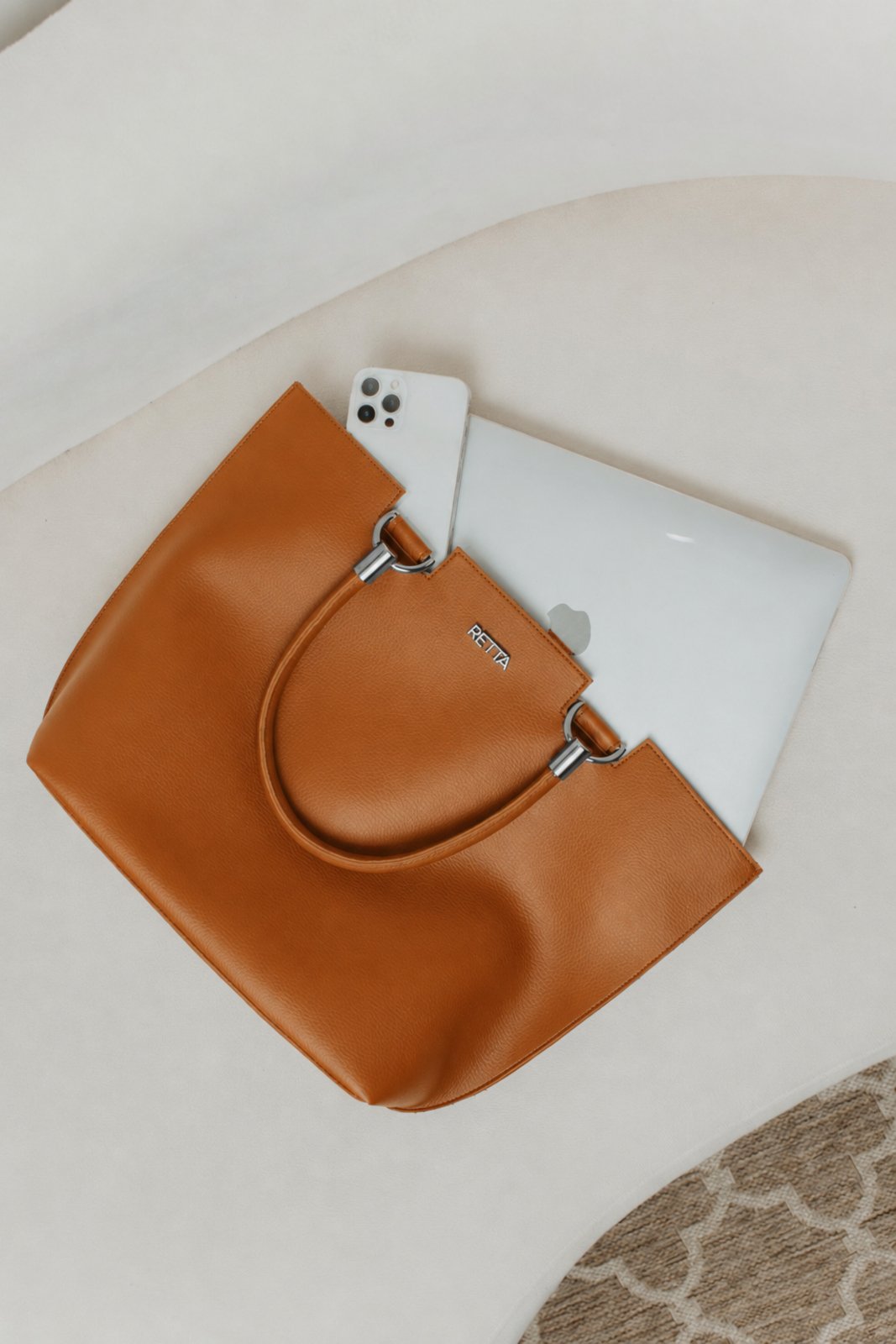 Bolsa Sacola Feminina de Ombro Grande Retta Oficial Café