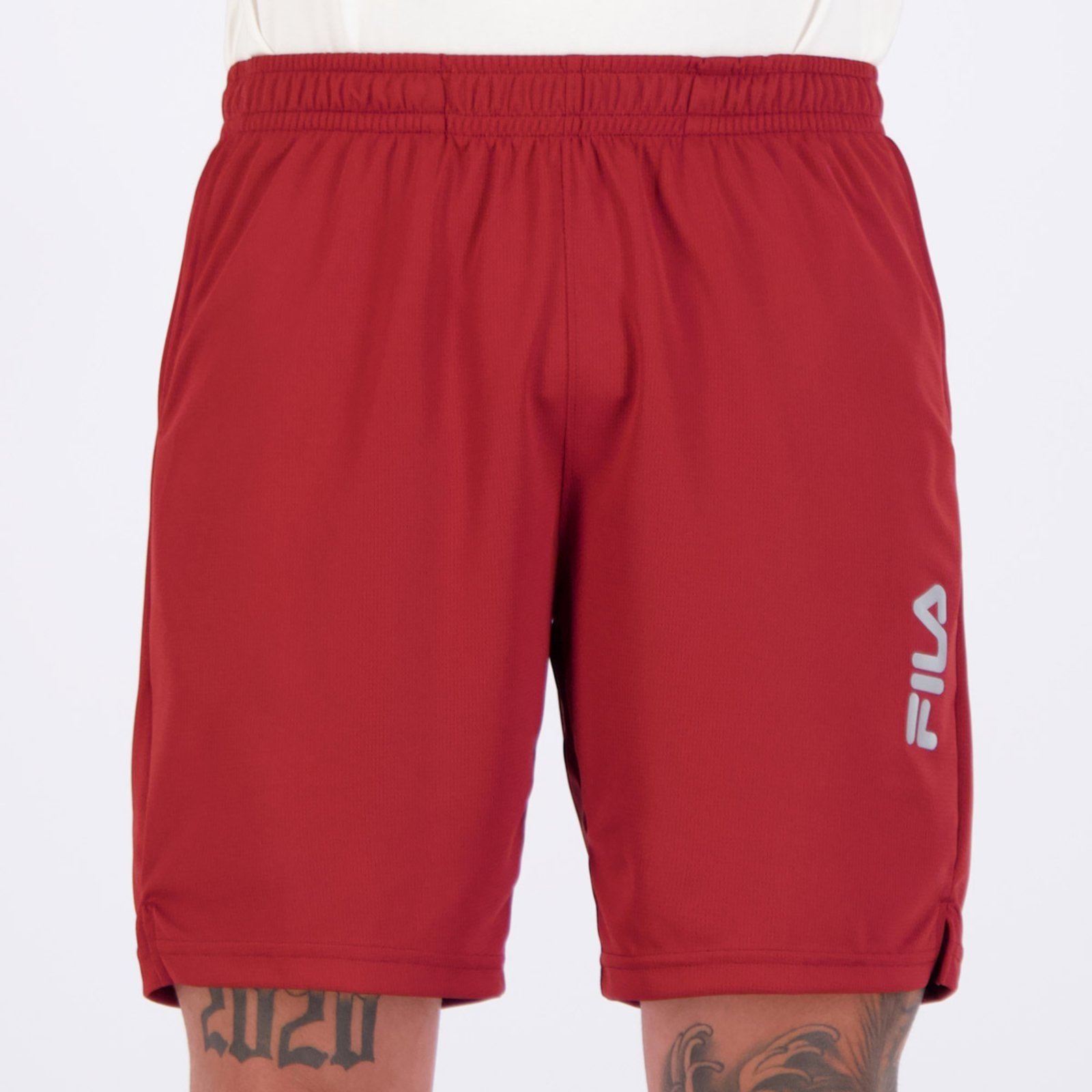 Vista 2 Bermuda Fila Sports Myler 8 Bordô vermelho Fila vermelho