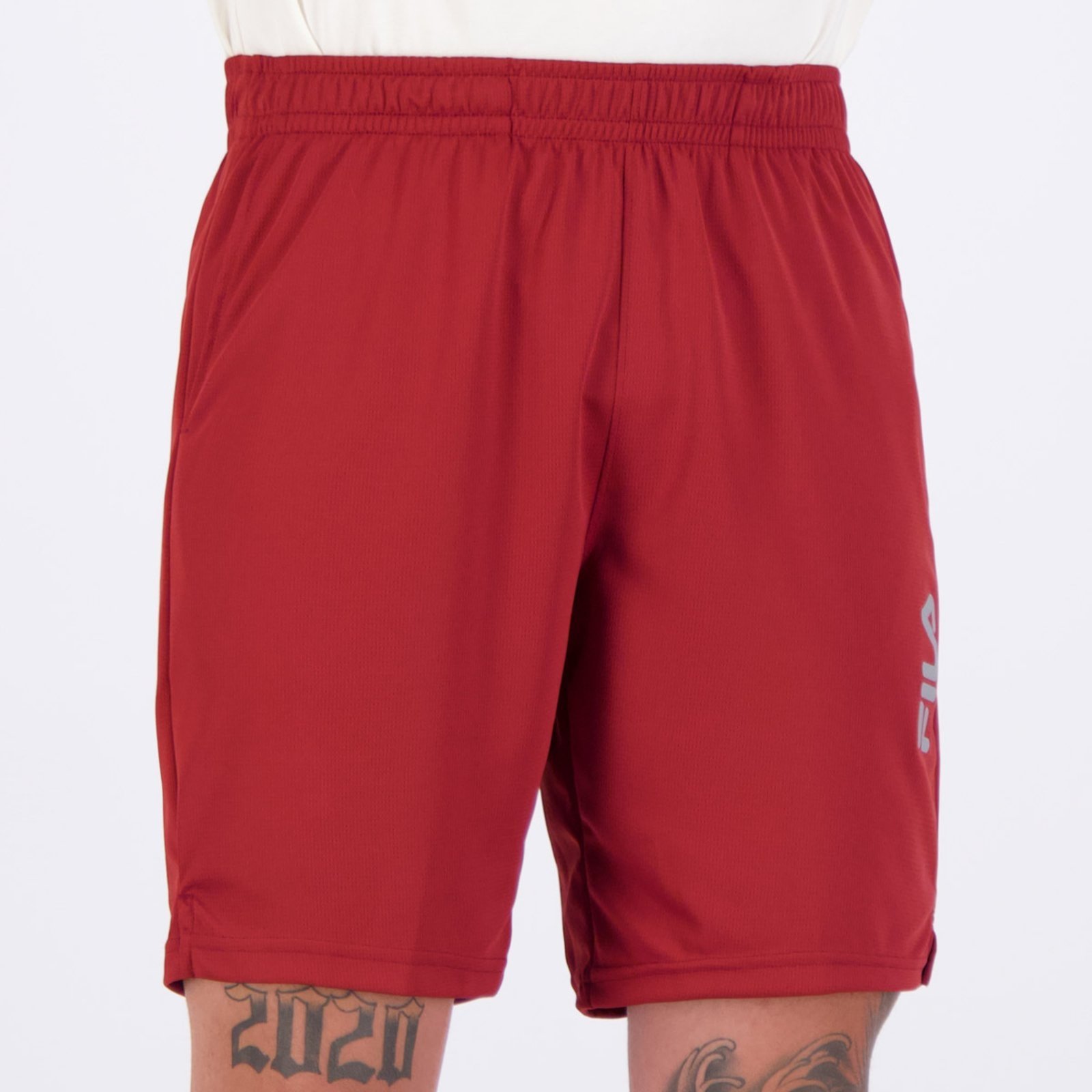 Vista 3 Bermuda Fila Sports Myler 8 Bordô vermelho Fila vermelho