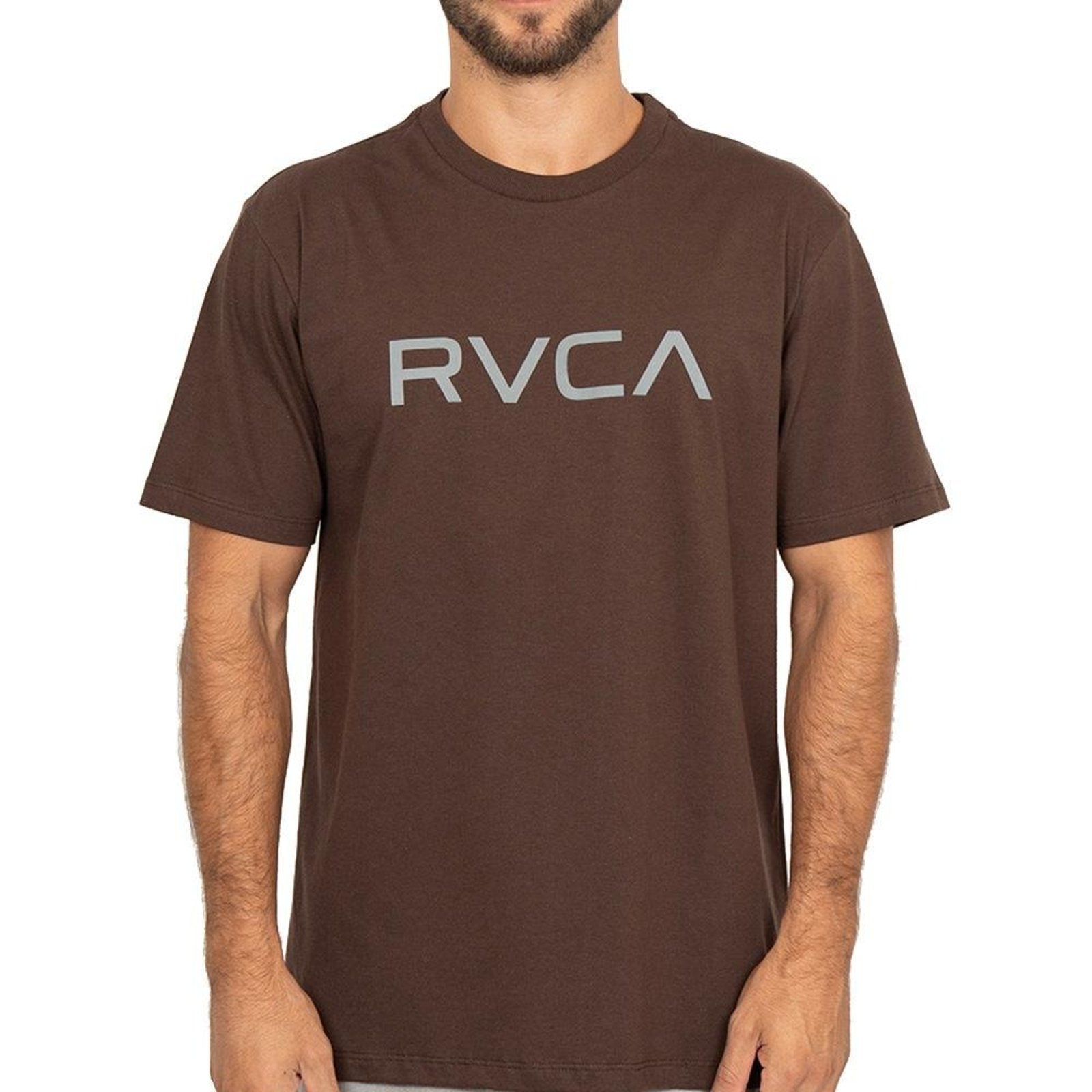 Camiseta RVCA Big RVCA WT26 Masculina Marrom
