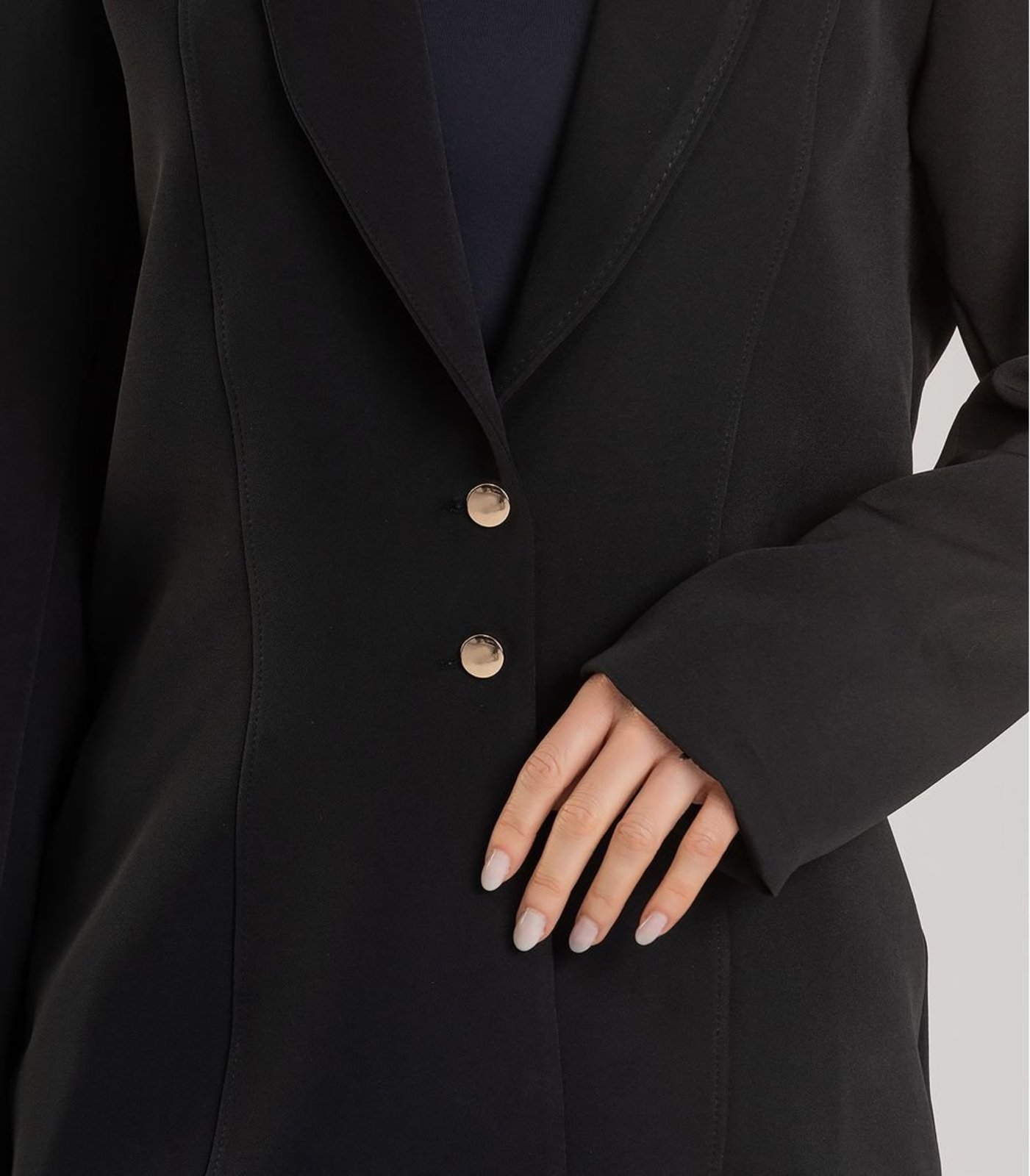 Vista 3 Blazer Alfaiataria Feminino Endless preto Endless preto