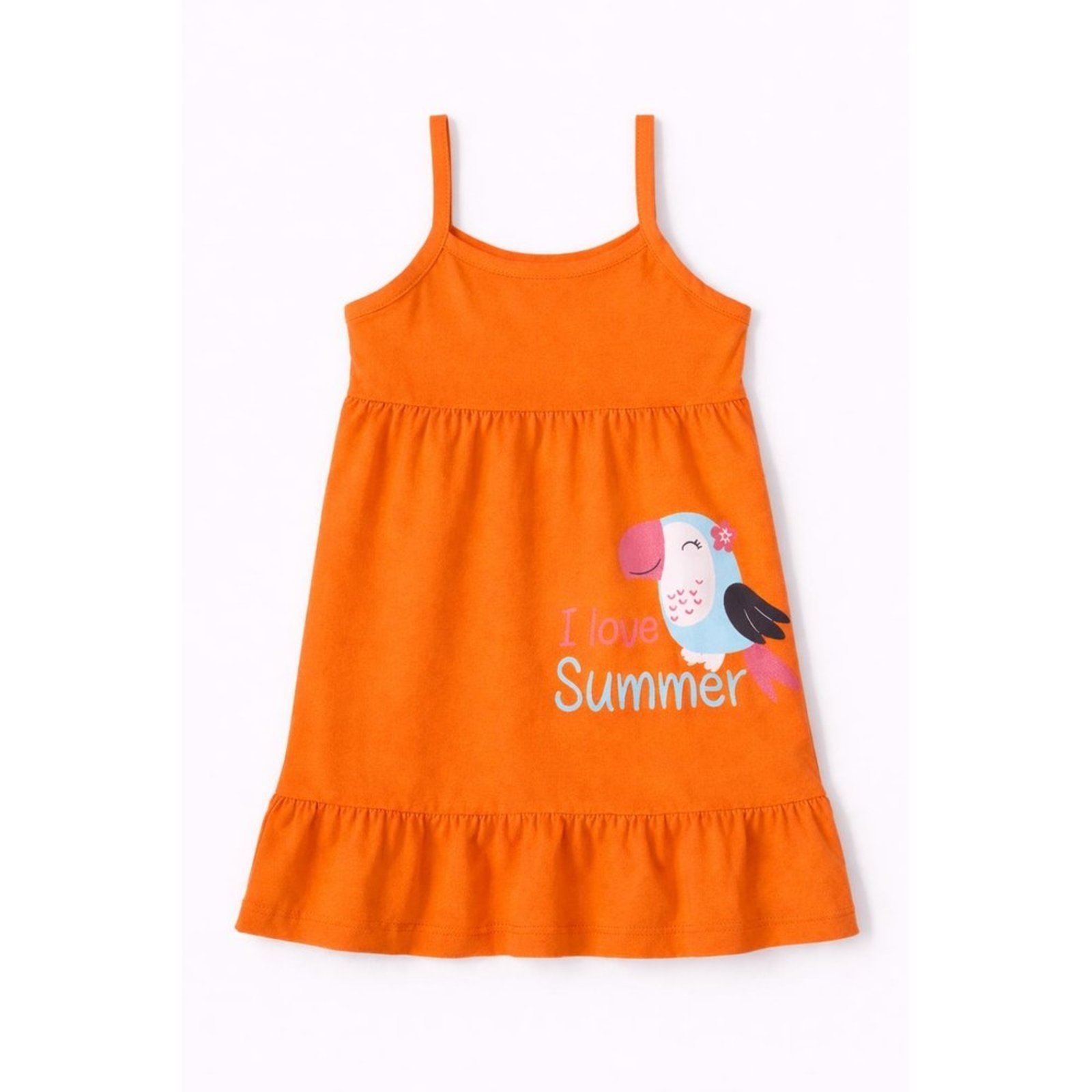 Vista 2 Infantil - Vestido Menina Tucano ROSA AZUL KIDS laranja ROSA AZUL KIDS laranja