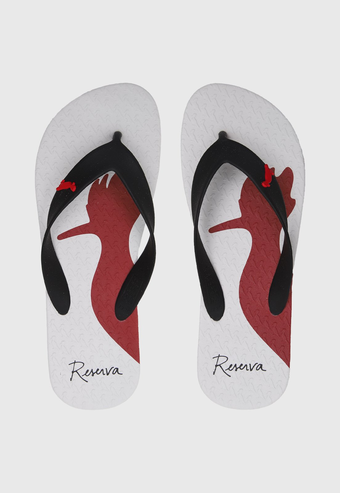 Chinelo Reserva Estampado Branco