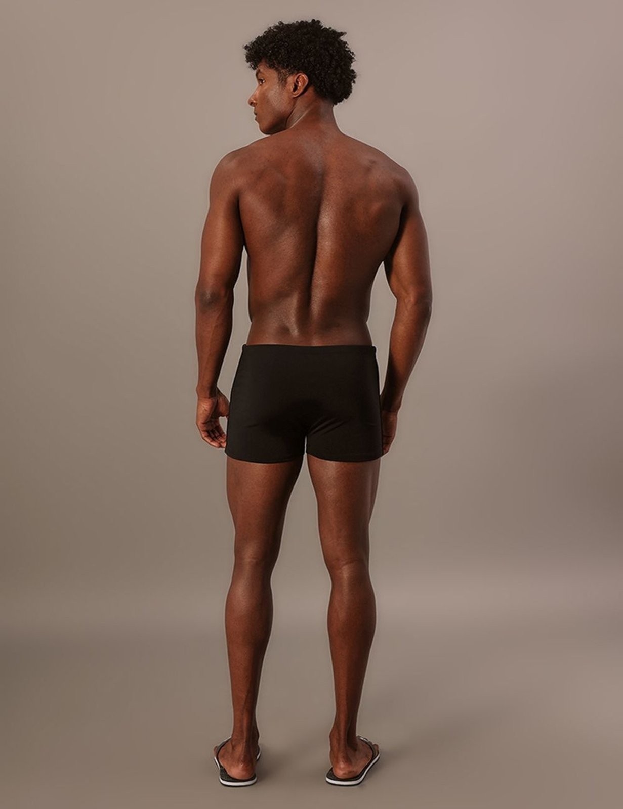 Vista 3 Sunga Boxer Logo Lateral Calvin Klein Swimwear Calvin Klein Jeans preto Calvin Klein Jeans preto