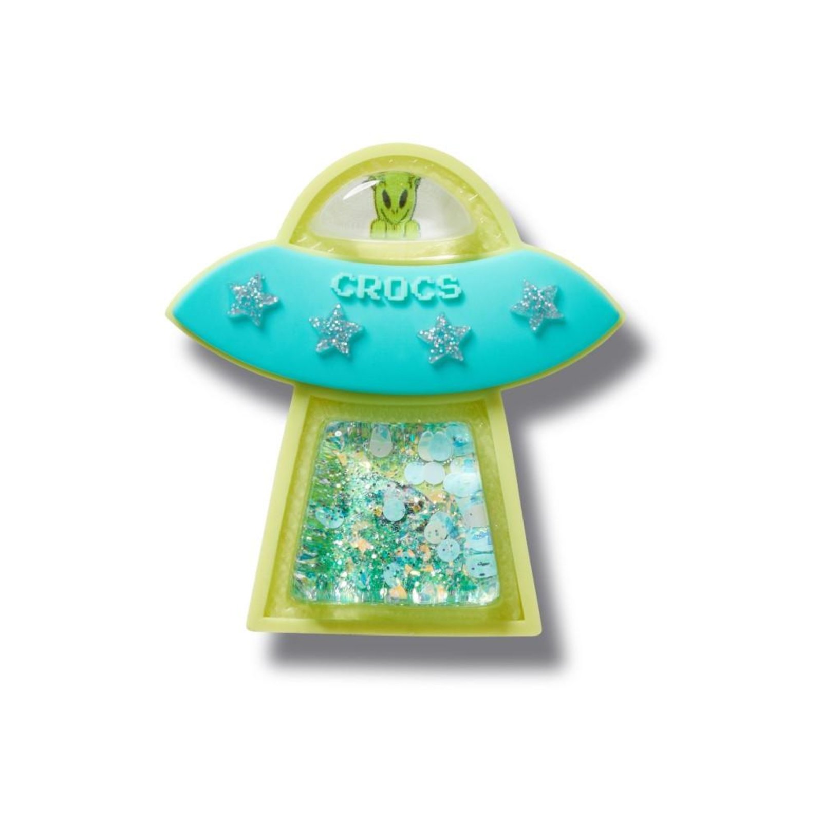 Vista 2 Infantil - Jibbitz™ Alien Com Raio de Vaca UNICO Crocs branco