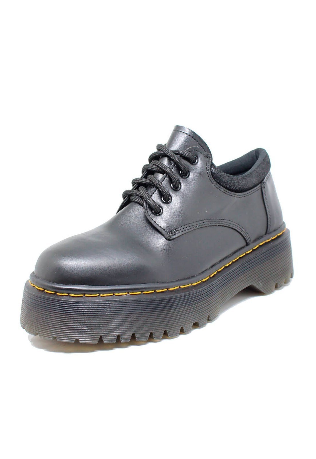 Sapato Colegial Inglês Estilo Veggie Preto