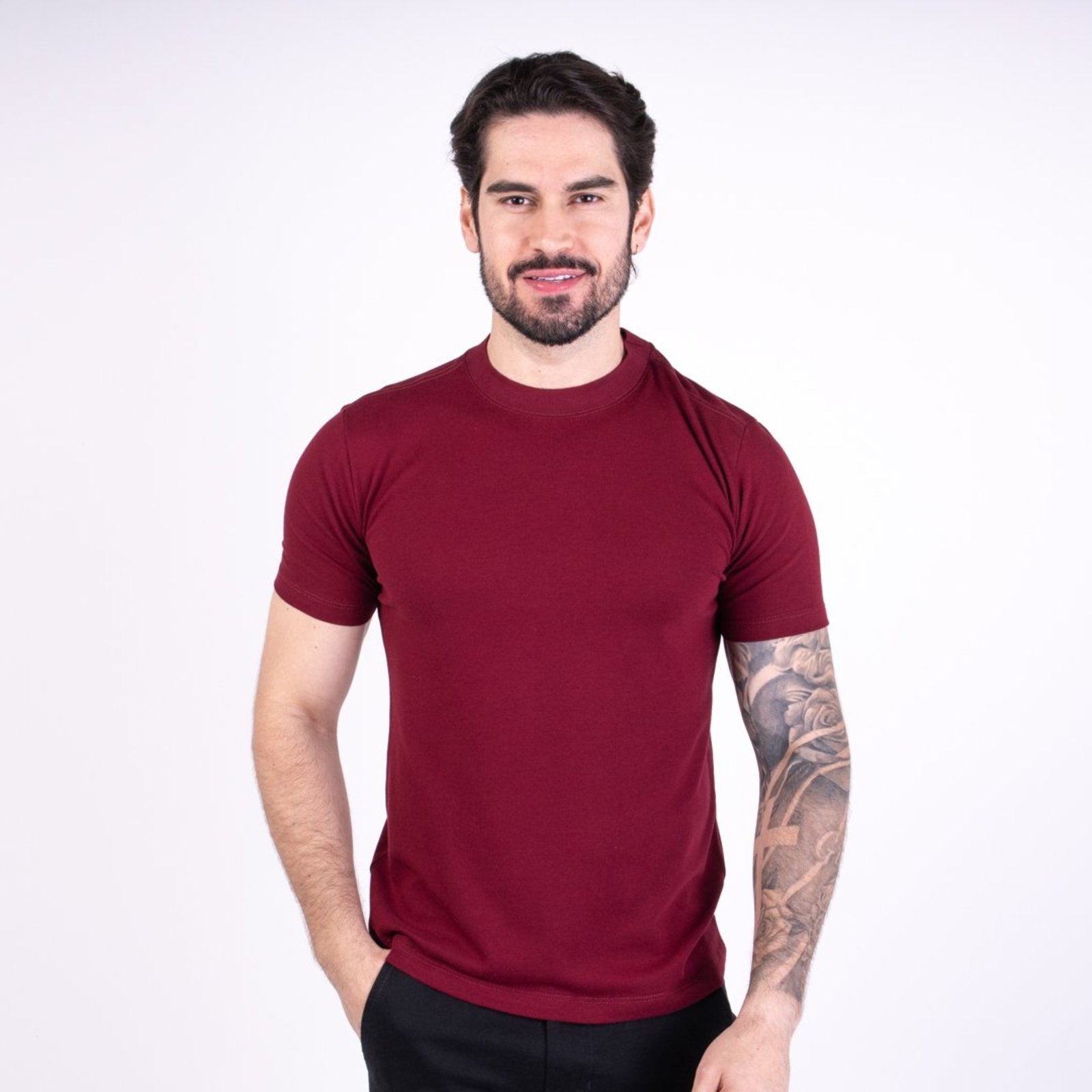 Camiseta VersatiOld Piquet Bordô