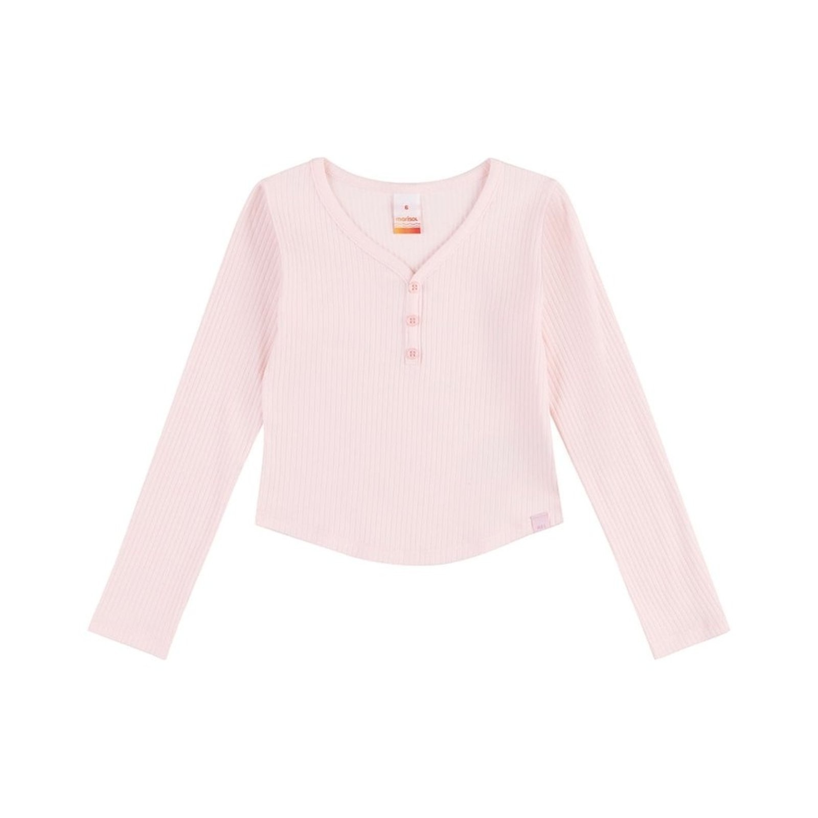 Infantil - Blusa Manga Longa Canelada Menina Marisol