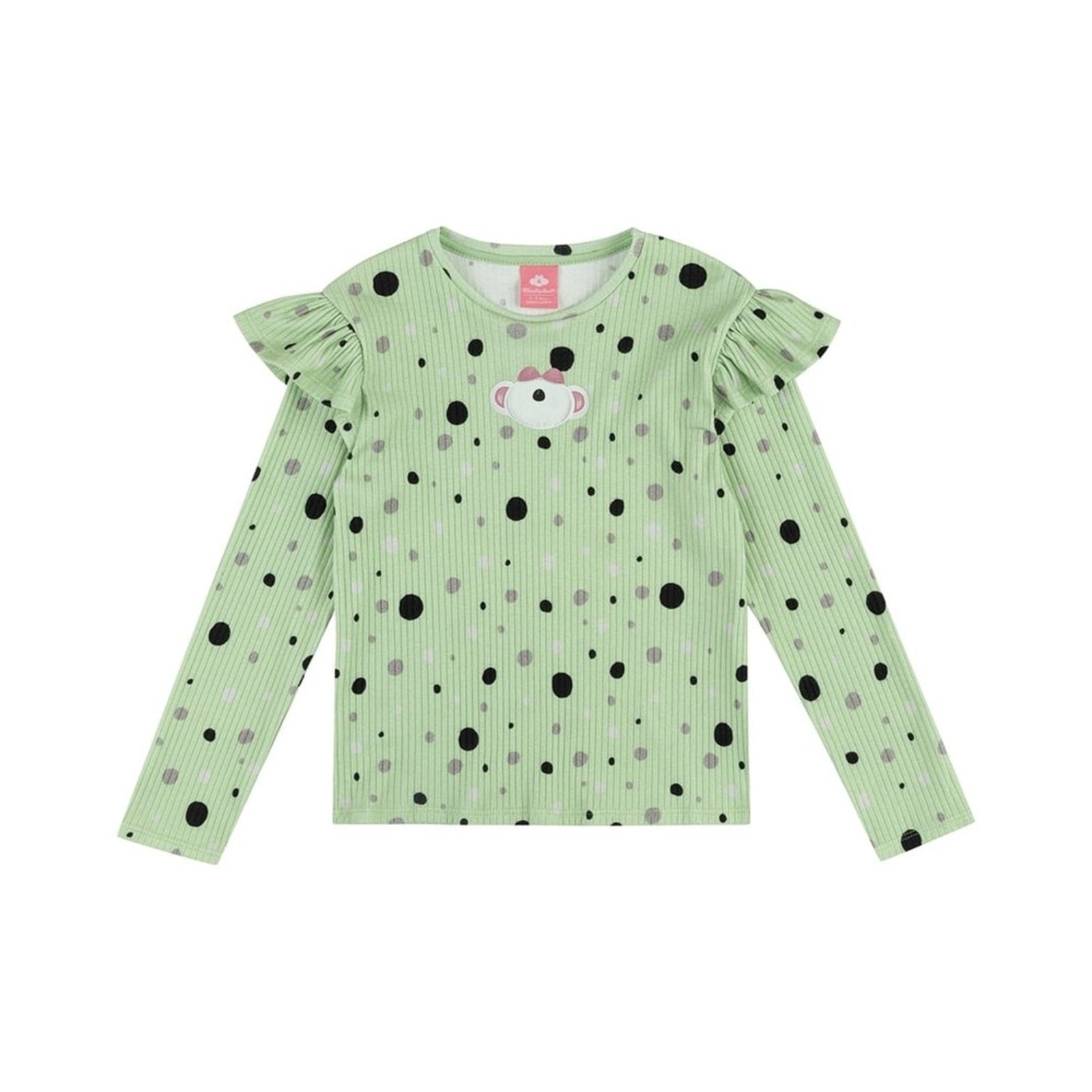 Infantil - Blusa Manga Longa Canelada Menina Lilica Ripilica
