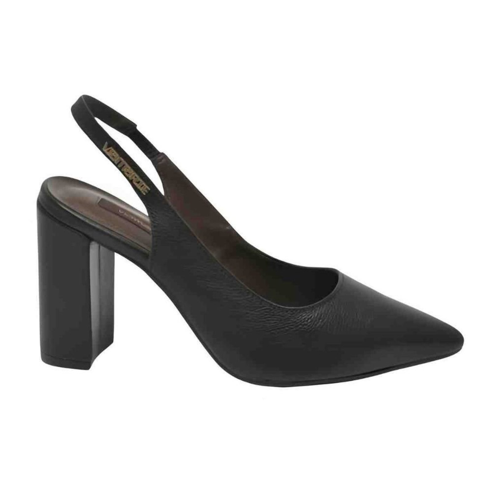 Sapato Feminino Slingback Via Marte Preto