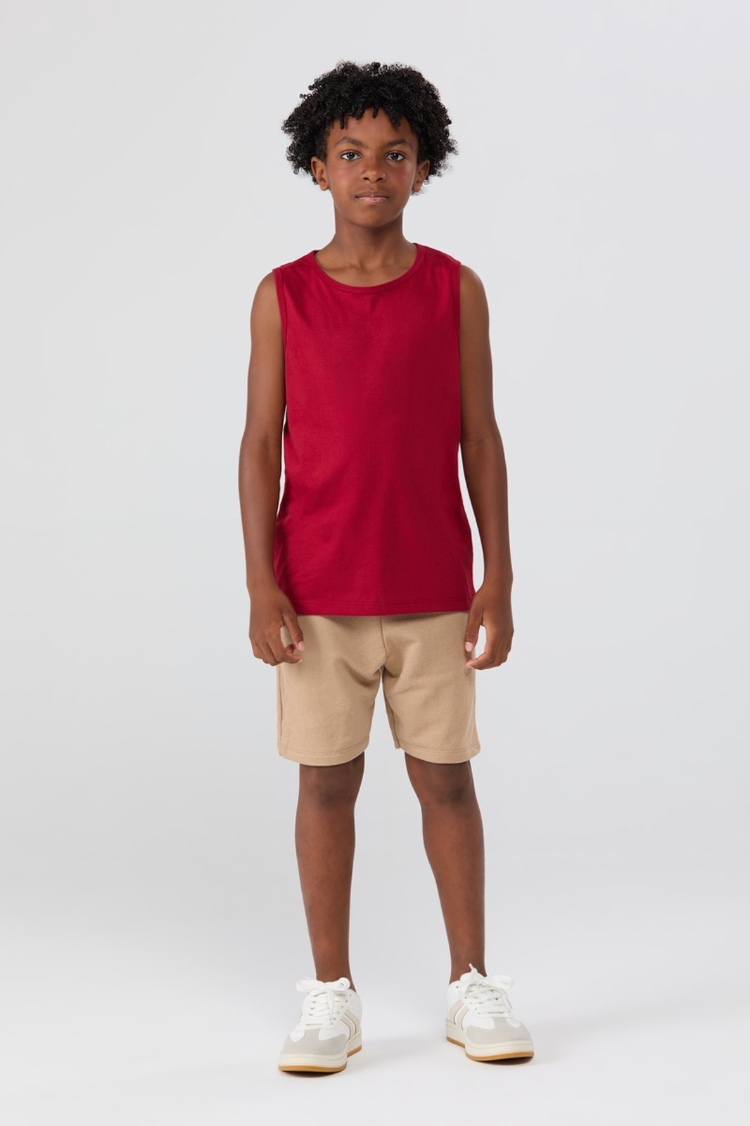 Infantil - Conjunto Masculino de Verão Regata e Shorts Skate