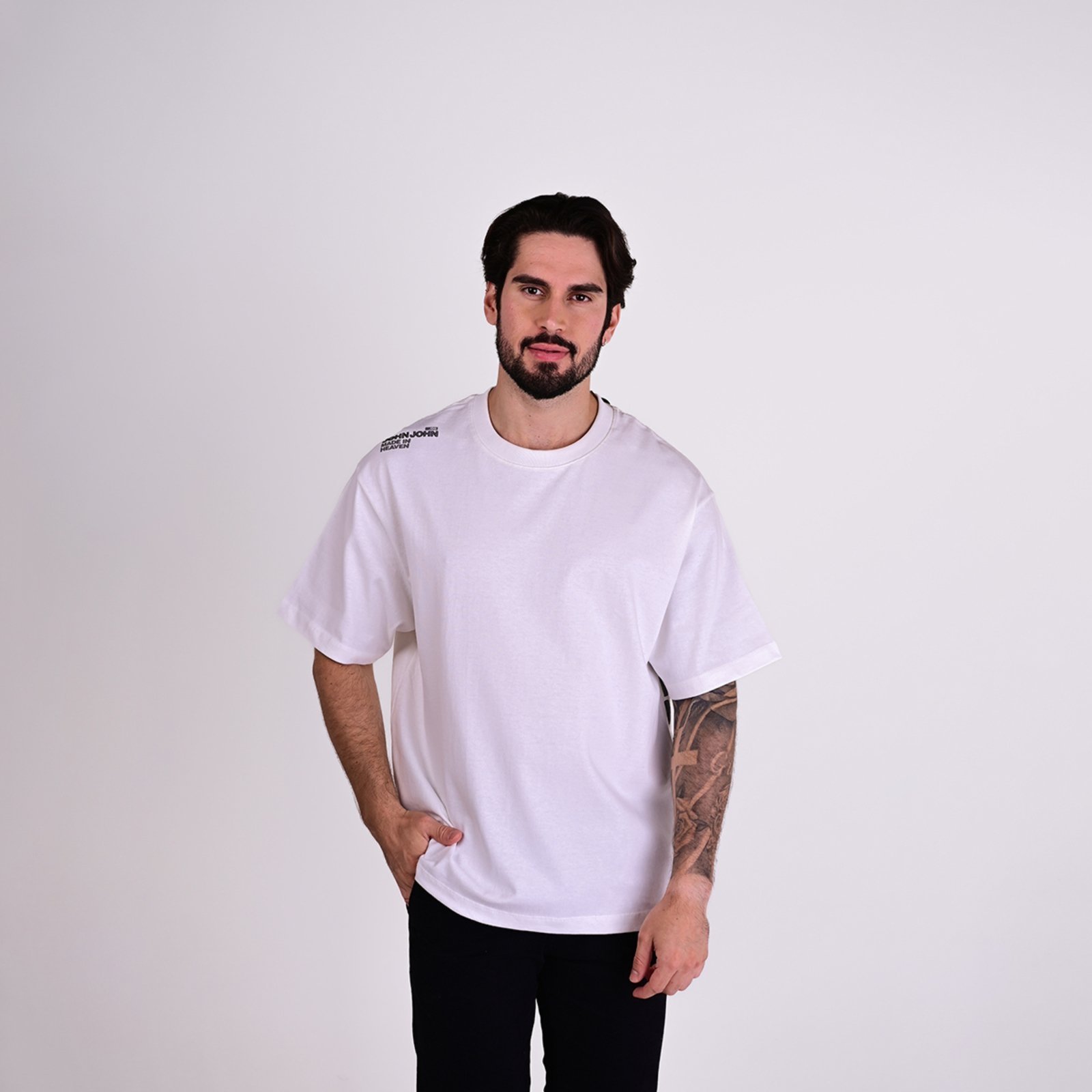 Vista 2 Camiseta John John Box Optical Off White Jonh John off-white white Jonh John off-white white
