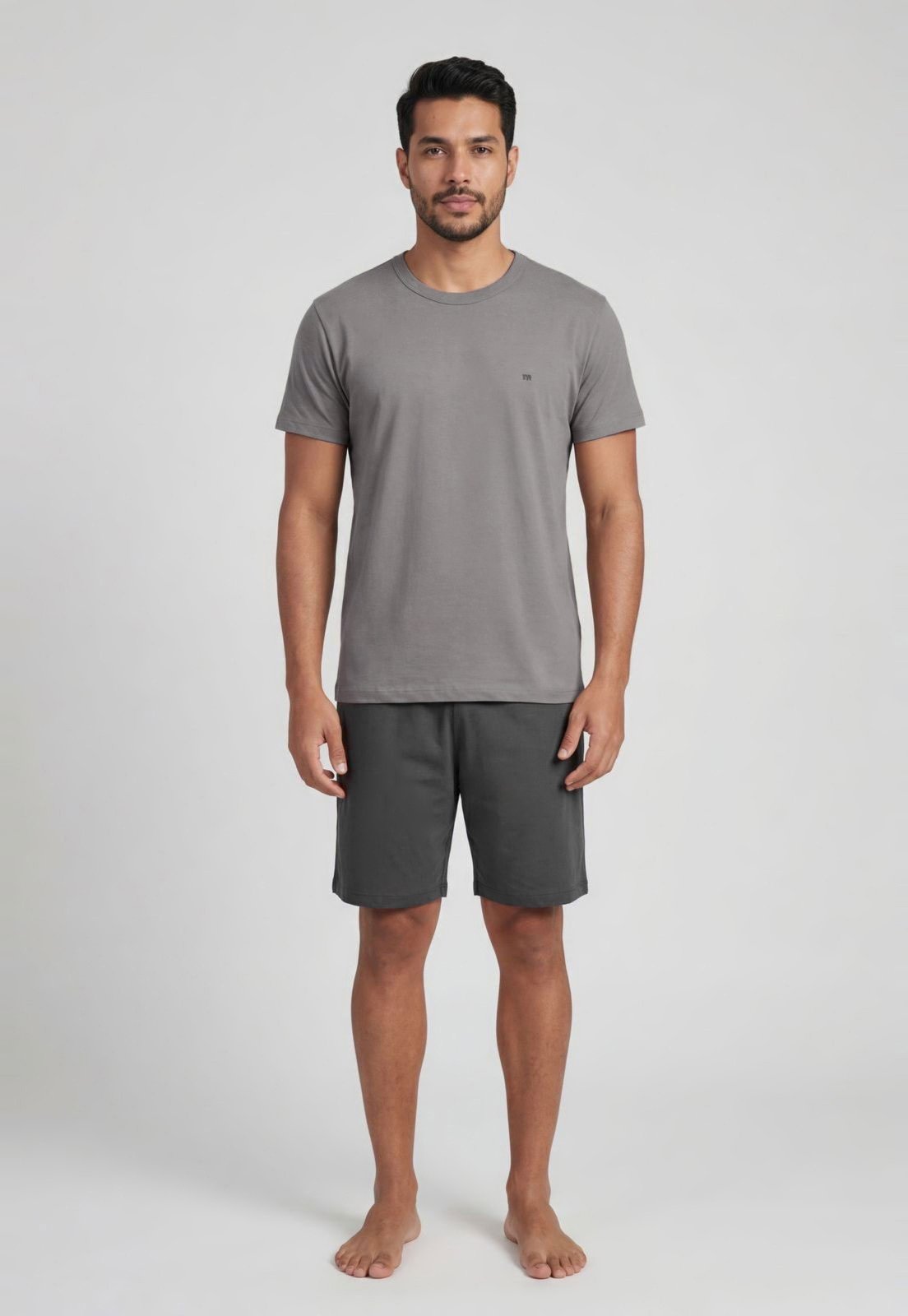 Conjunto Pijama Masculino Malwee Algodão Cinza