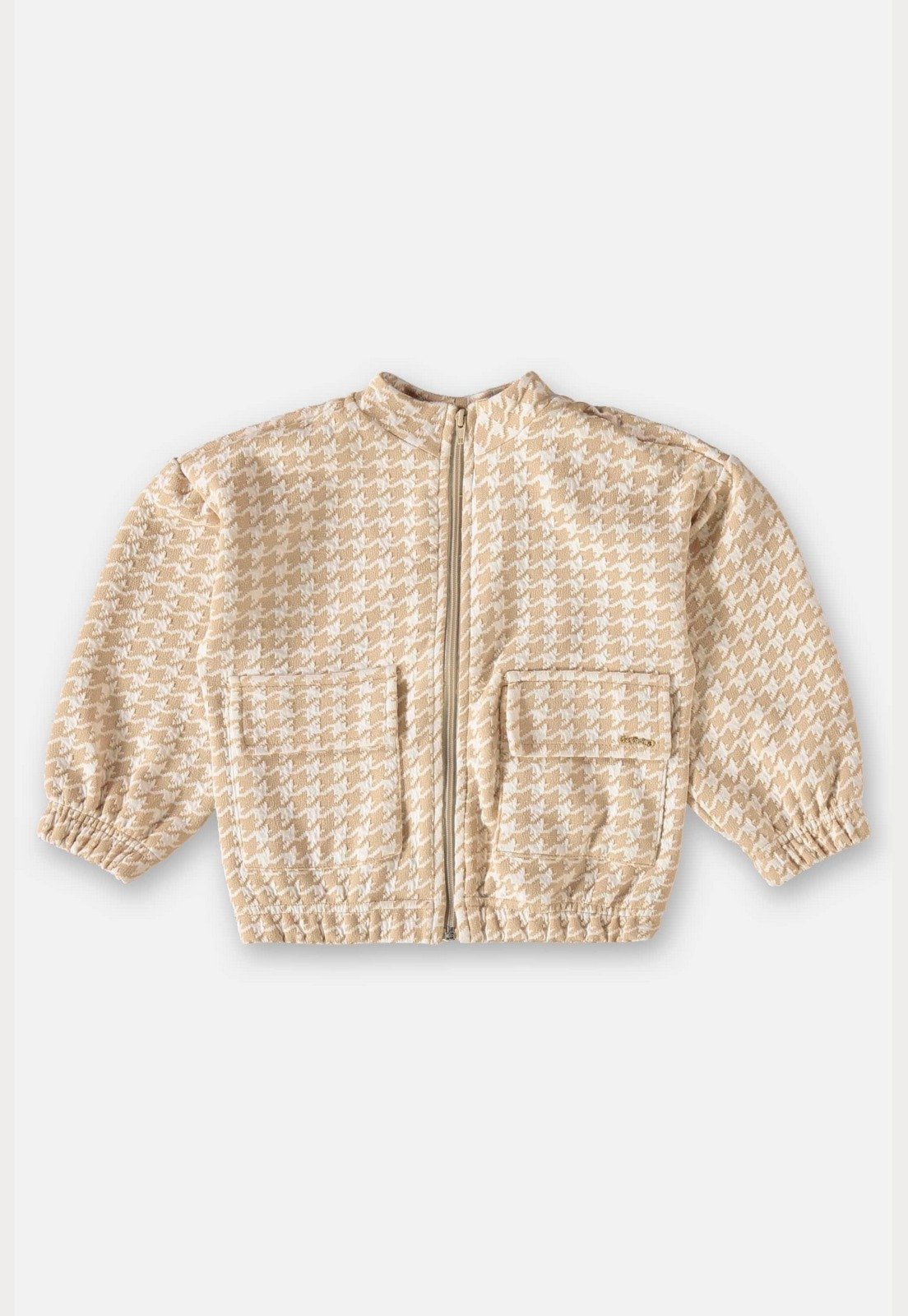 Infantil – Jaqueta Xadrez Menina Up Baby Bege
