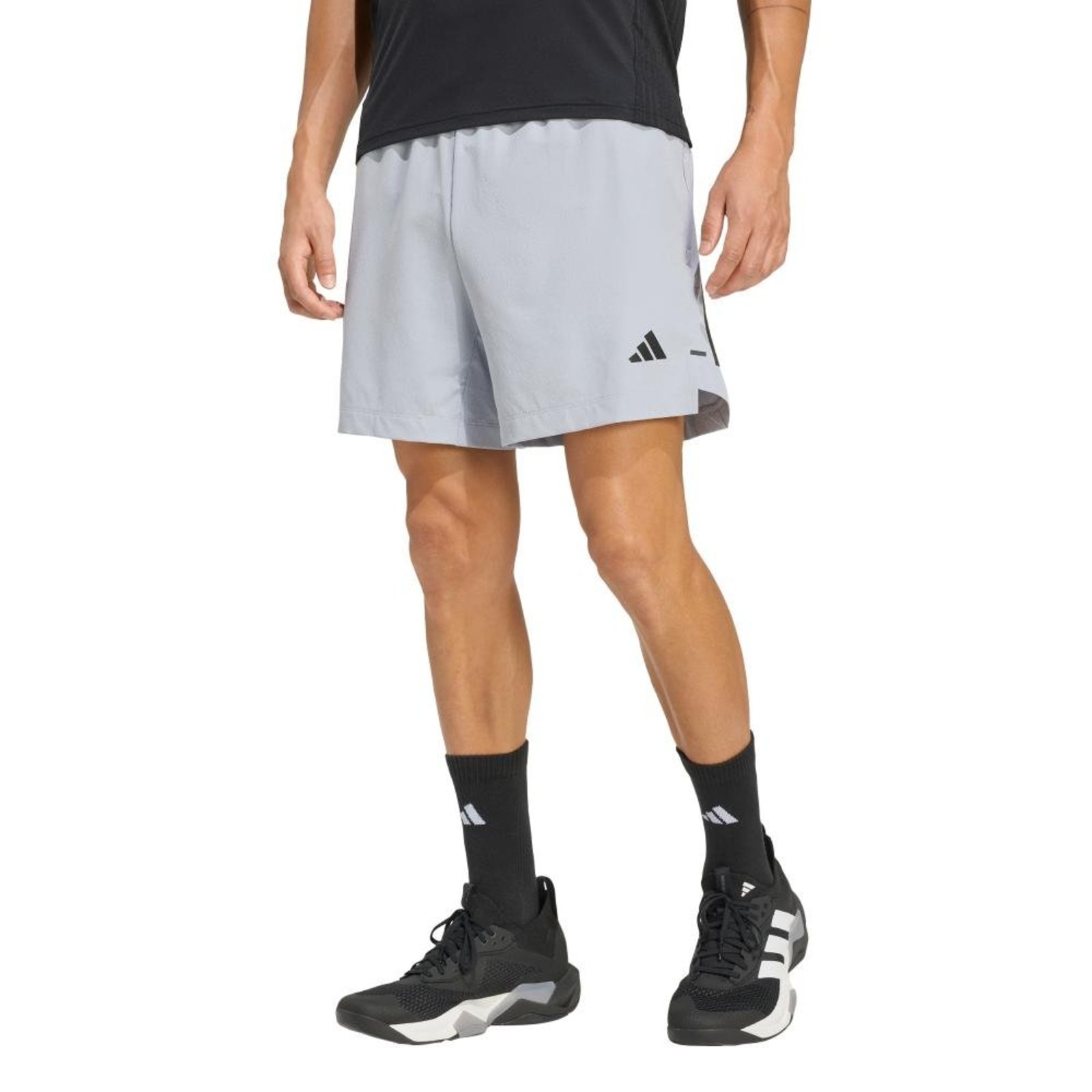 SHORTS D4T PrimeLift 3 TRÊS LISTRAS adidas Performance Cinza
