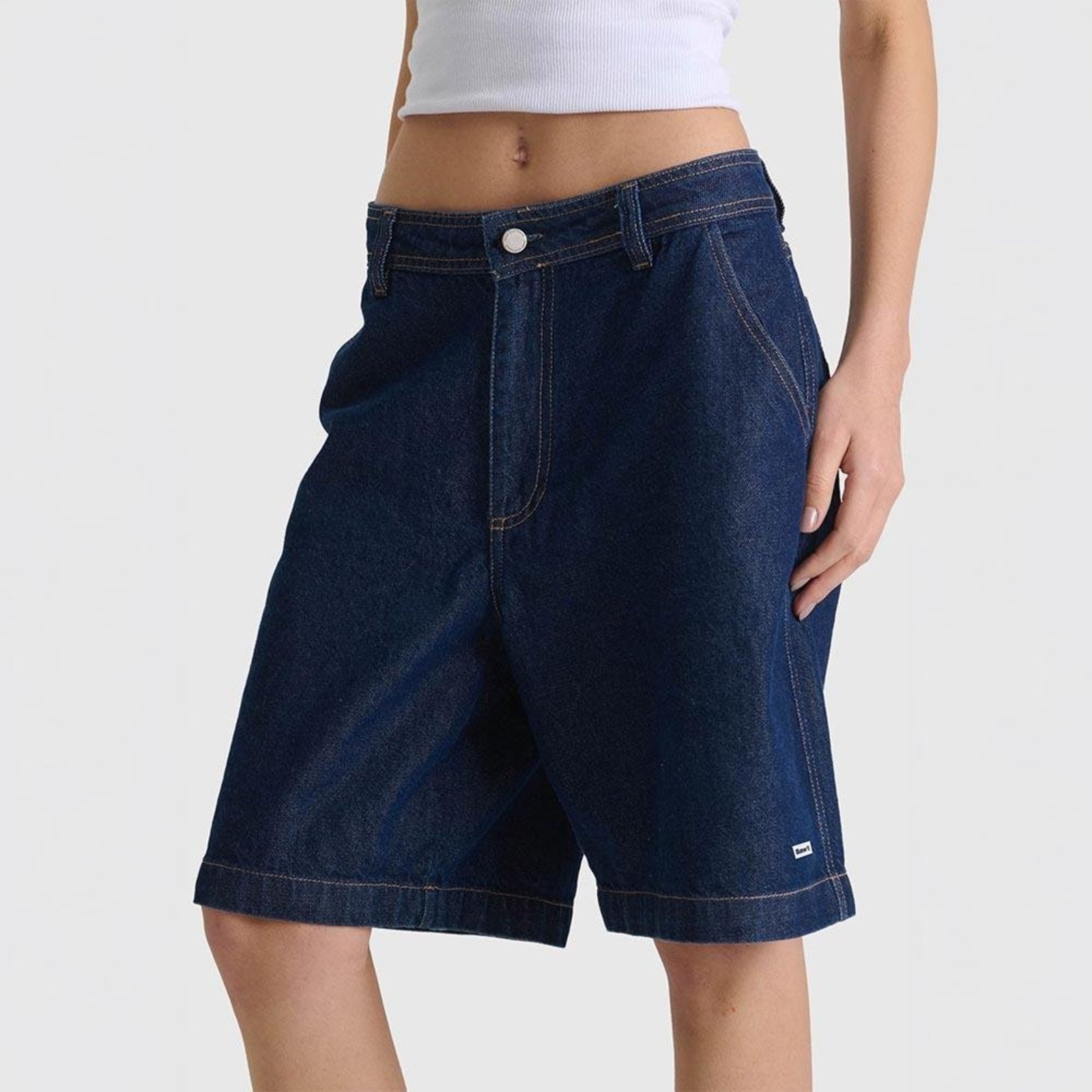 Bermuda Jeans Regular Logo Unico