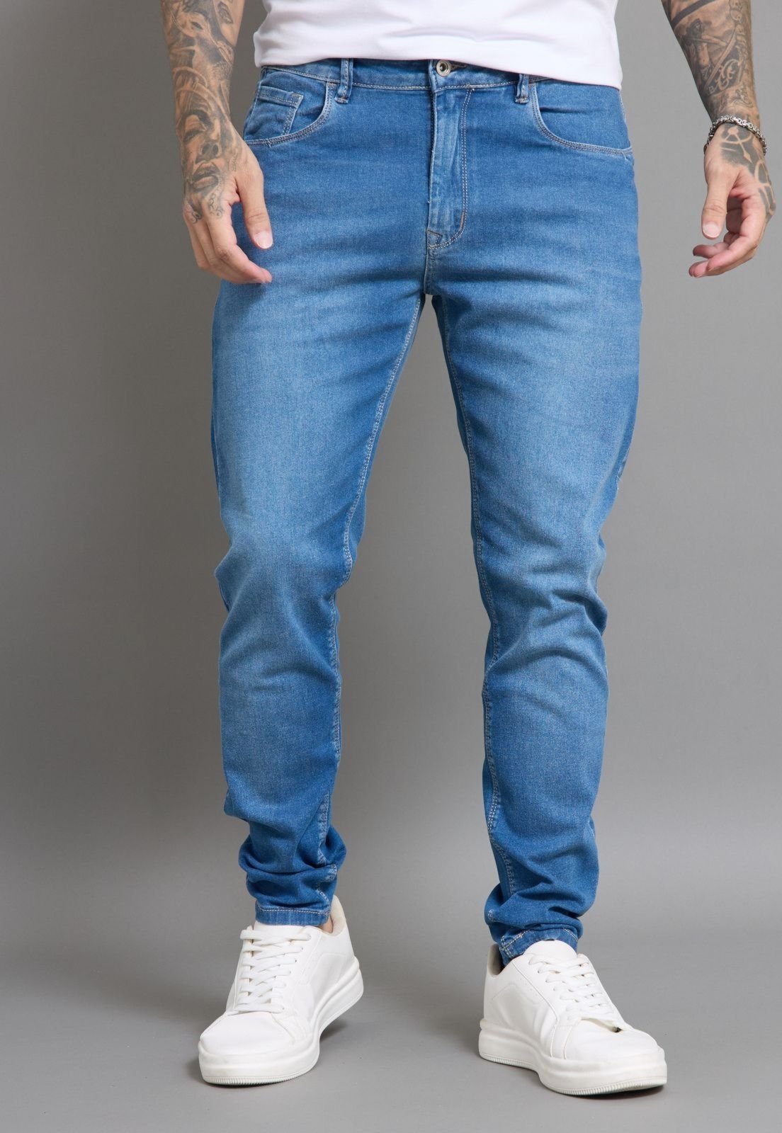 Calça Jeans Skinny Masculina Azul Stretch Essencial Dialogo