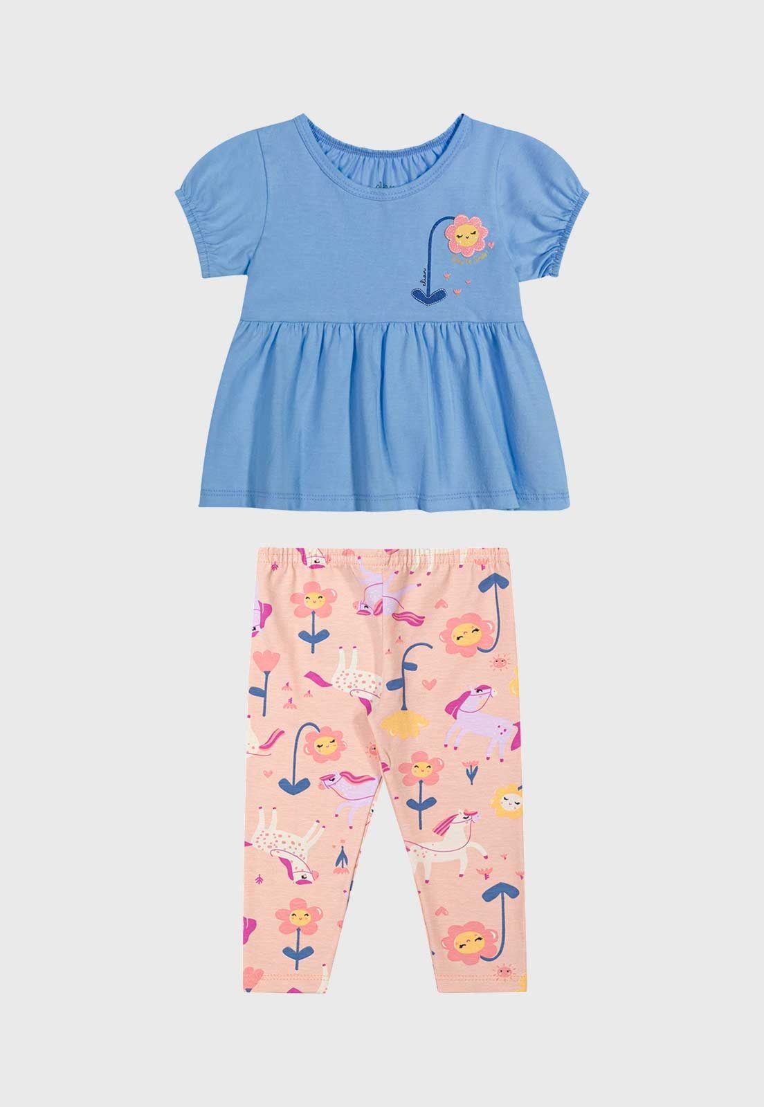 Conjunto Elian Estampado Azul